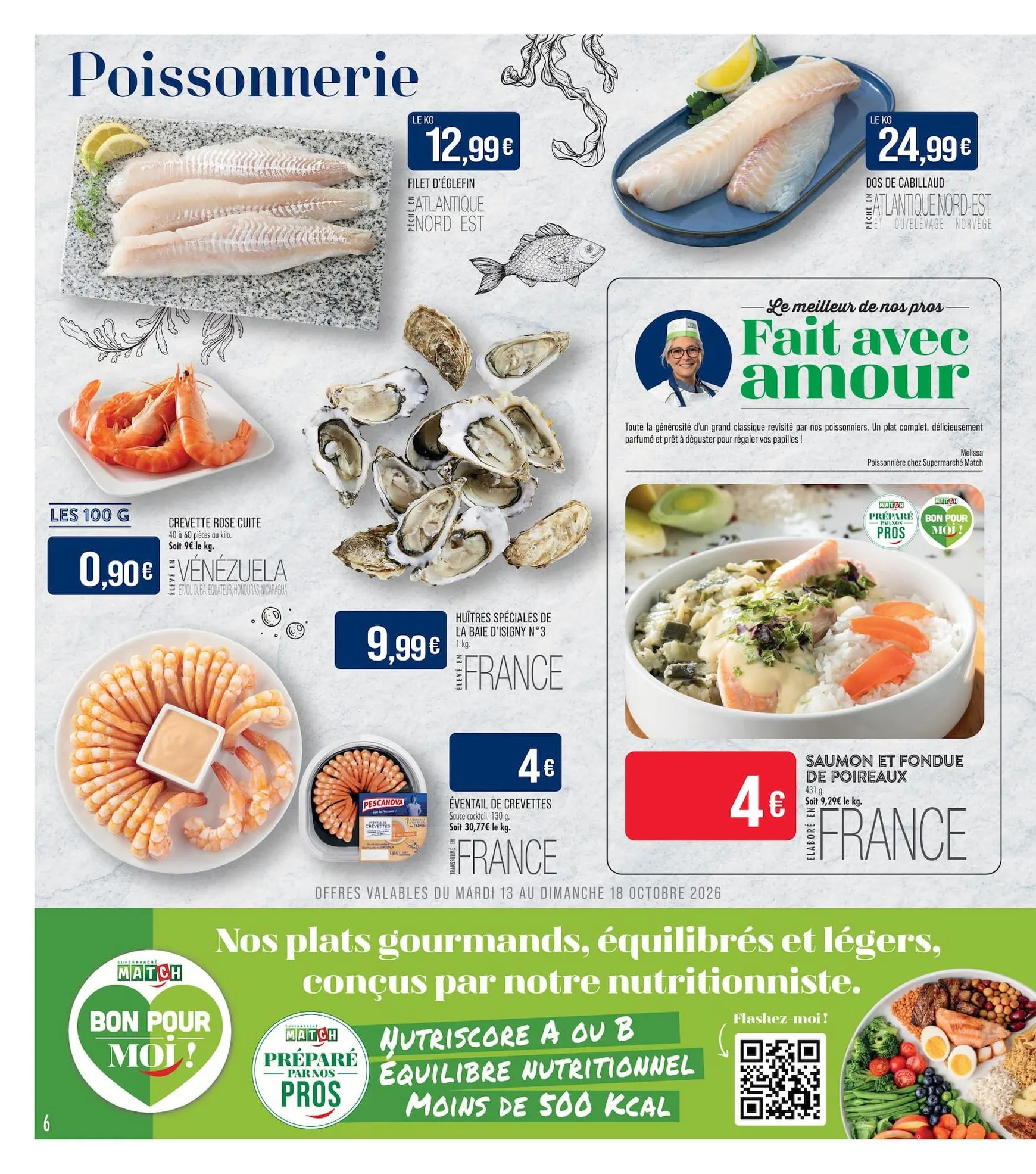 Current Match leaflet valid from du mardi 13/10/2026 to du dimanche 25/10/2026 du 13 octobre au 25 octobre 2026 - Catalogue page 6