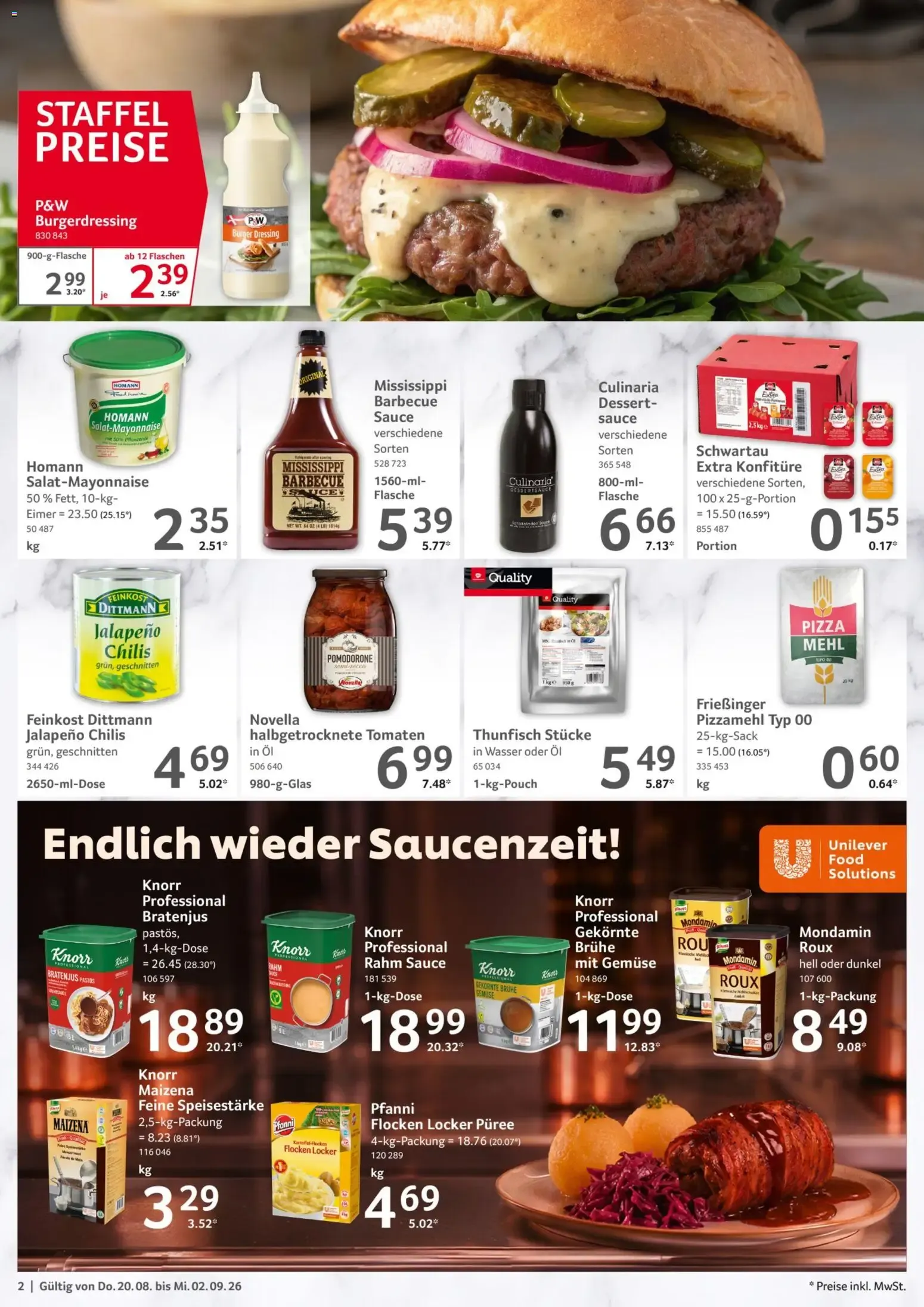 Selgros Gastronomie für unsere Profi-Gastro-Kunden von 20. August bis 2. September 2026 - Prospekt seite 2