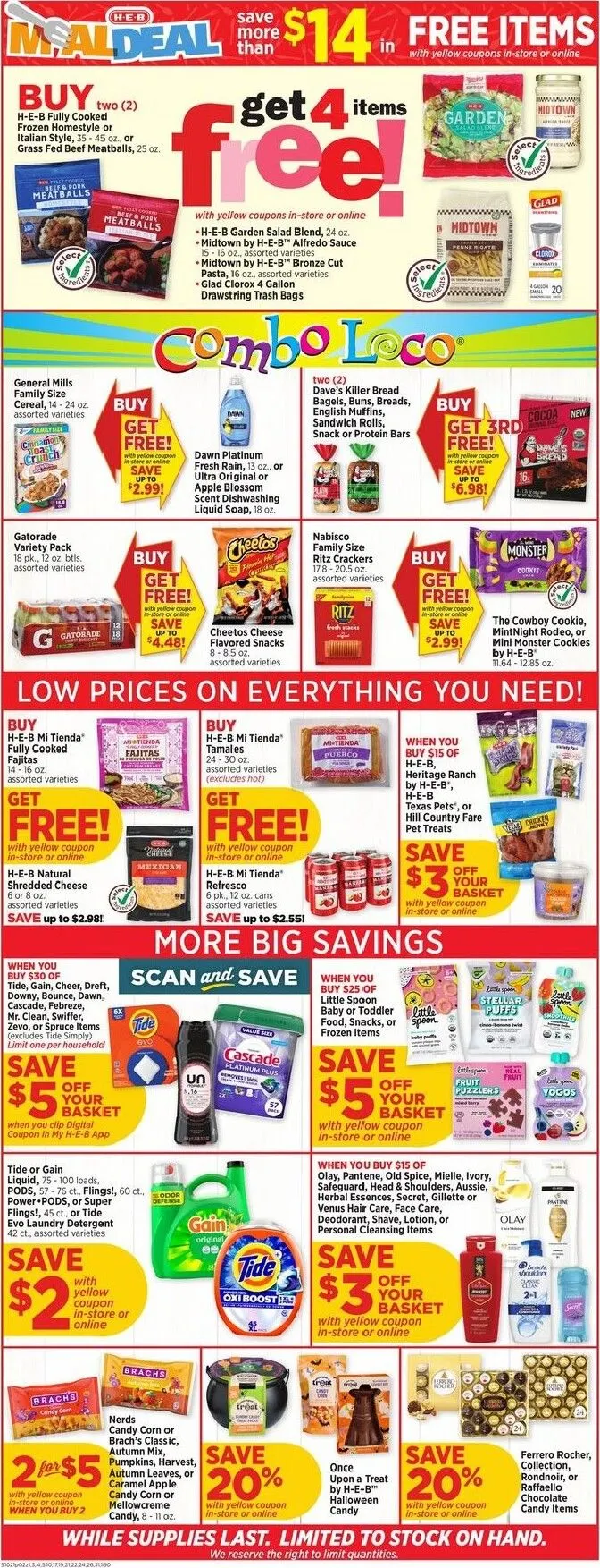 Weekly promotion Current H-E-B leaflet valid from Wednesday 10/21/2026 to Tuesday 10/27/2026 spanning from October 21 to October 27 2026 - Page 2 for Catalogue 365