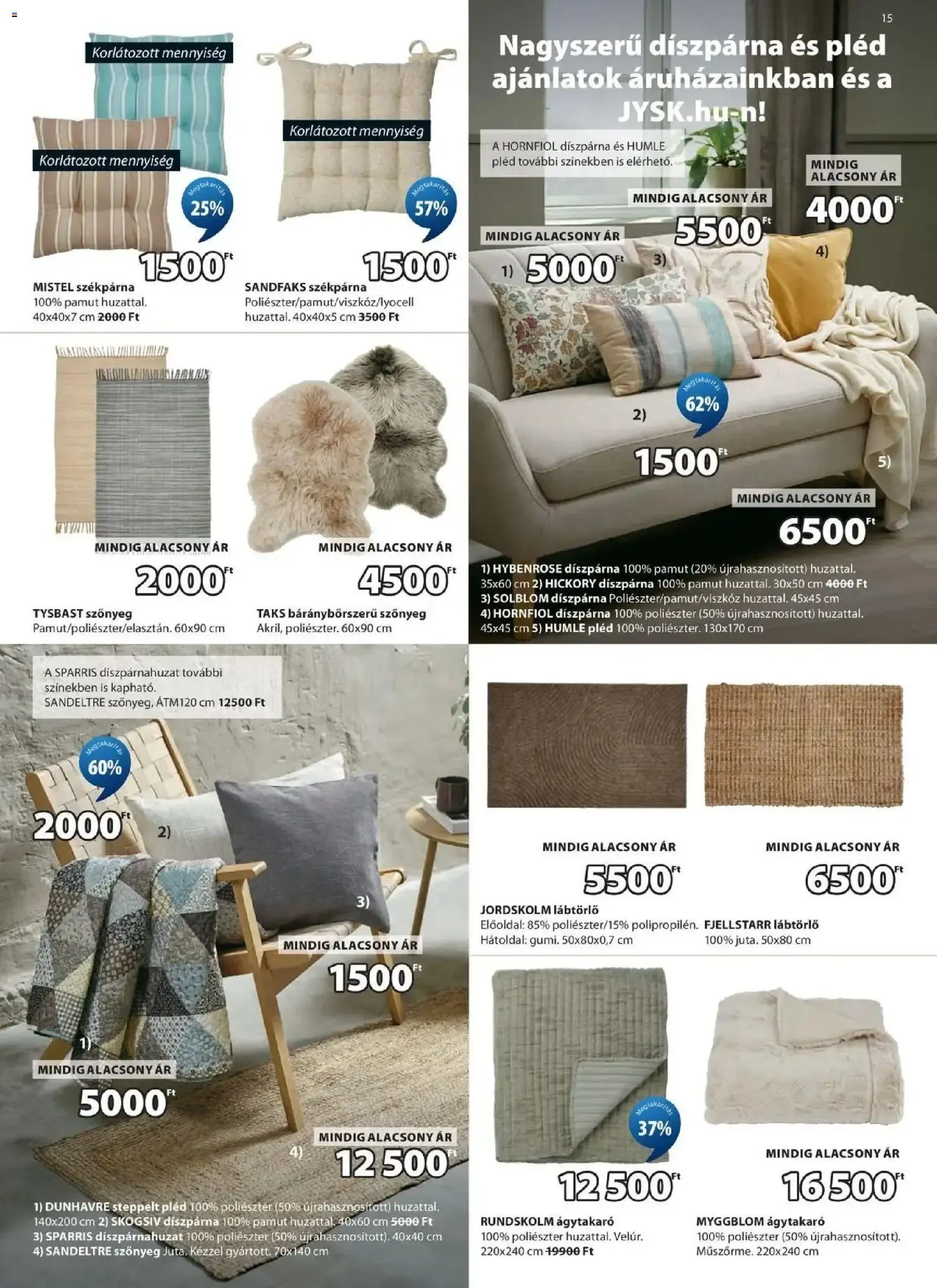 Katalógus JYSK aktuális akciós újság - 2026.06.03. -tól/töl > akció, lapozható szórólap 🛍️ június 3.-tól június 21.-ig 2026. - Oldal 15