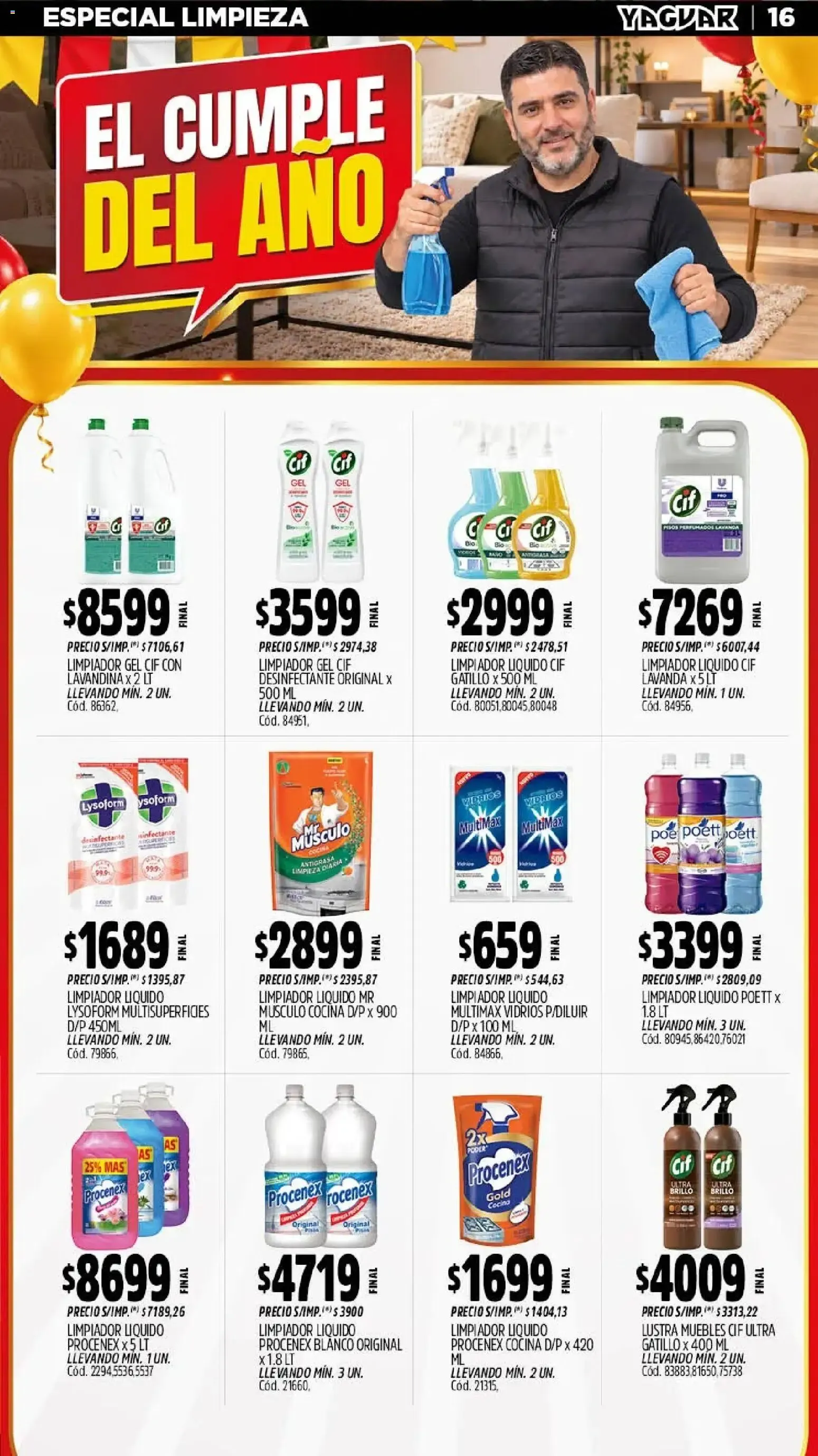 Ofertas de El Cumple del Año 38 Mayorista Yaguar 5 de octubre al 11 de octubre 2026 - Página 14 del catálogo