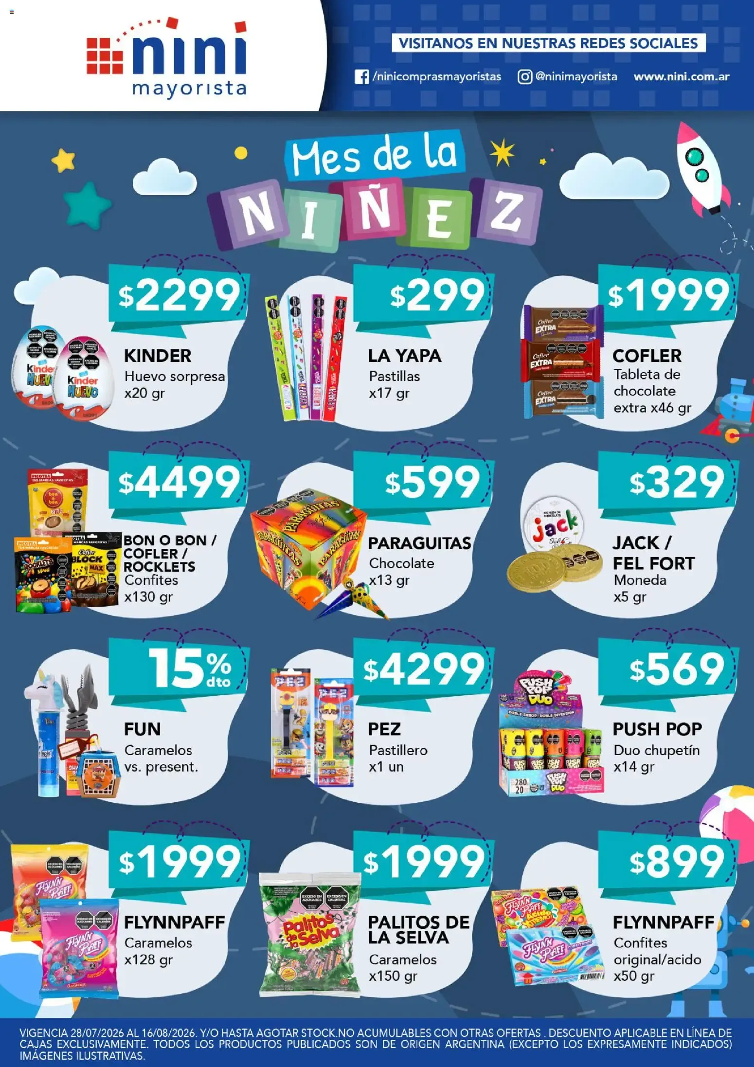 Ofertas de NINI Mayorista Mes de la niňez del 28/07/2026 - 16/08/2026 28 de julio al 16 de agosto 2026 - Página 5 del catálogo