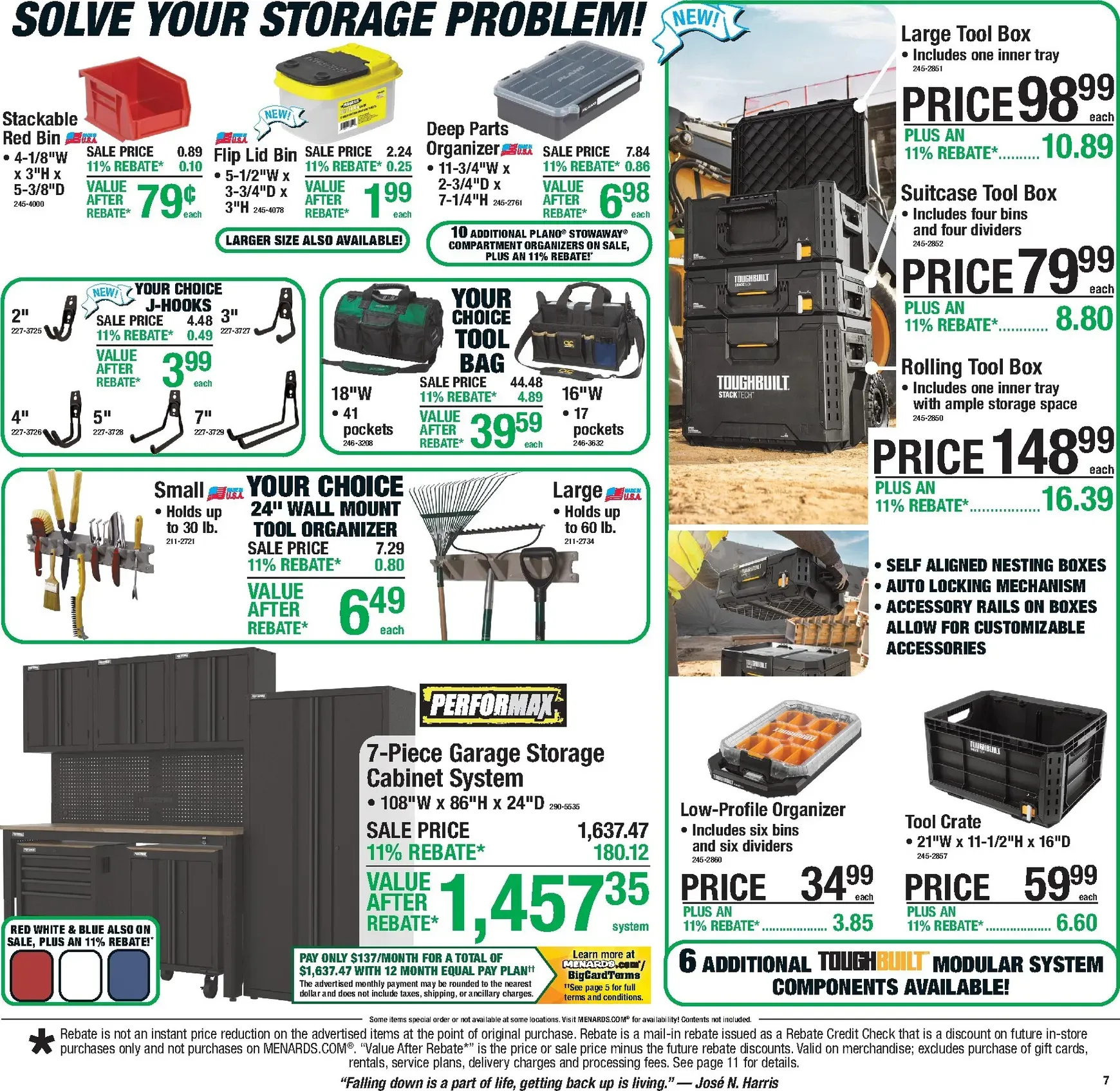 Weekly ad Current Menards - 11% Rebate Sale leaflet valid from Thursday 07/16/2026 to Sunday 07/26/2026 from July 16 to July 26 2026 - Page 12