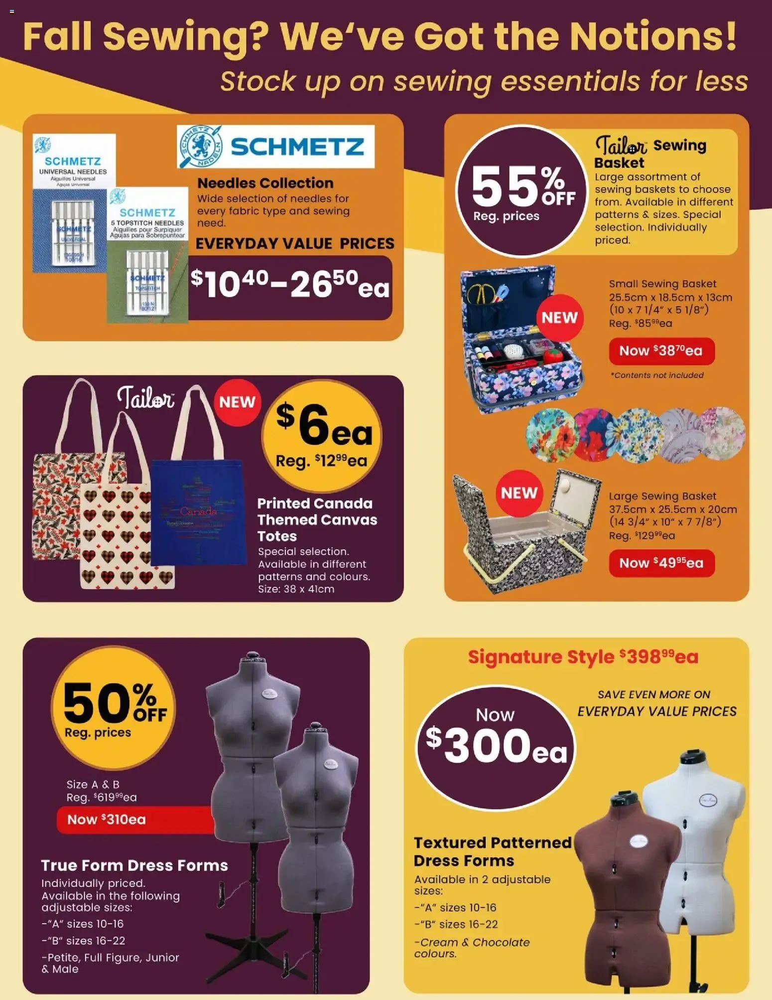 BACK TO Sewing SAVINGS from September 1 to September 30 2026 - flyer page 13