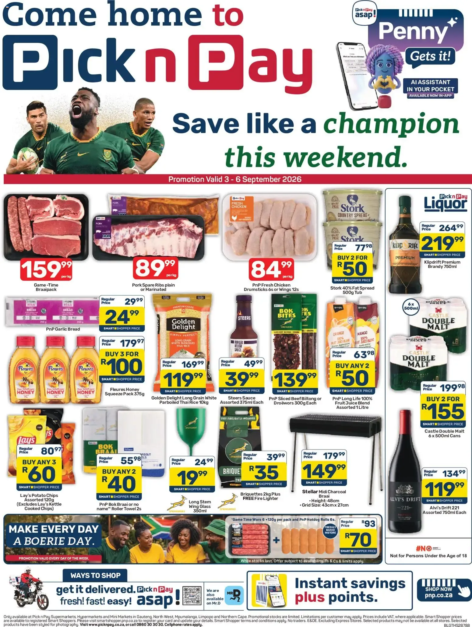 Pick n Pay Inland Provinces - Weekend Specials (03/09/2026 - 06/09/2026) Online from 3 September to 6 September 2026 - Catalogue Page 1