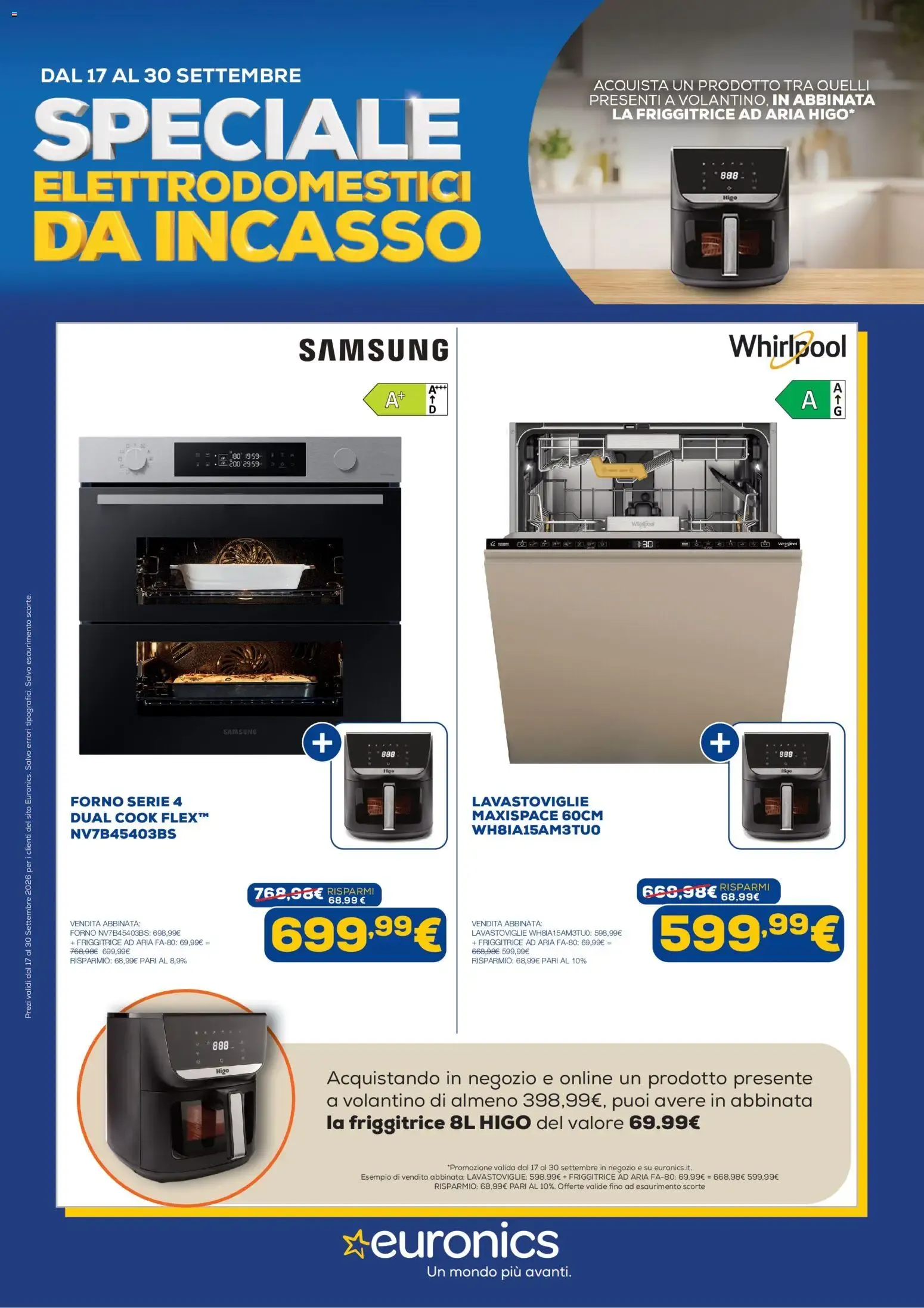SPECIALE ELETTRODOMESTICI DA INCASSO