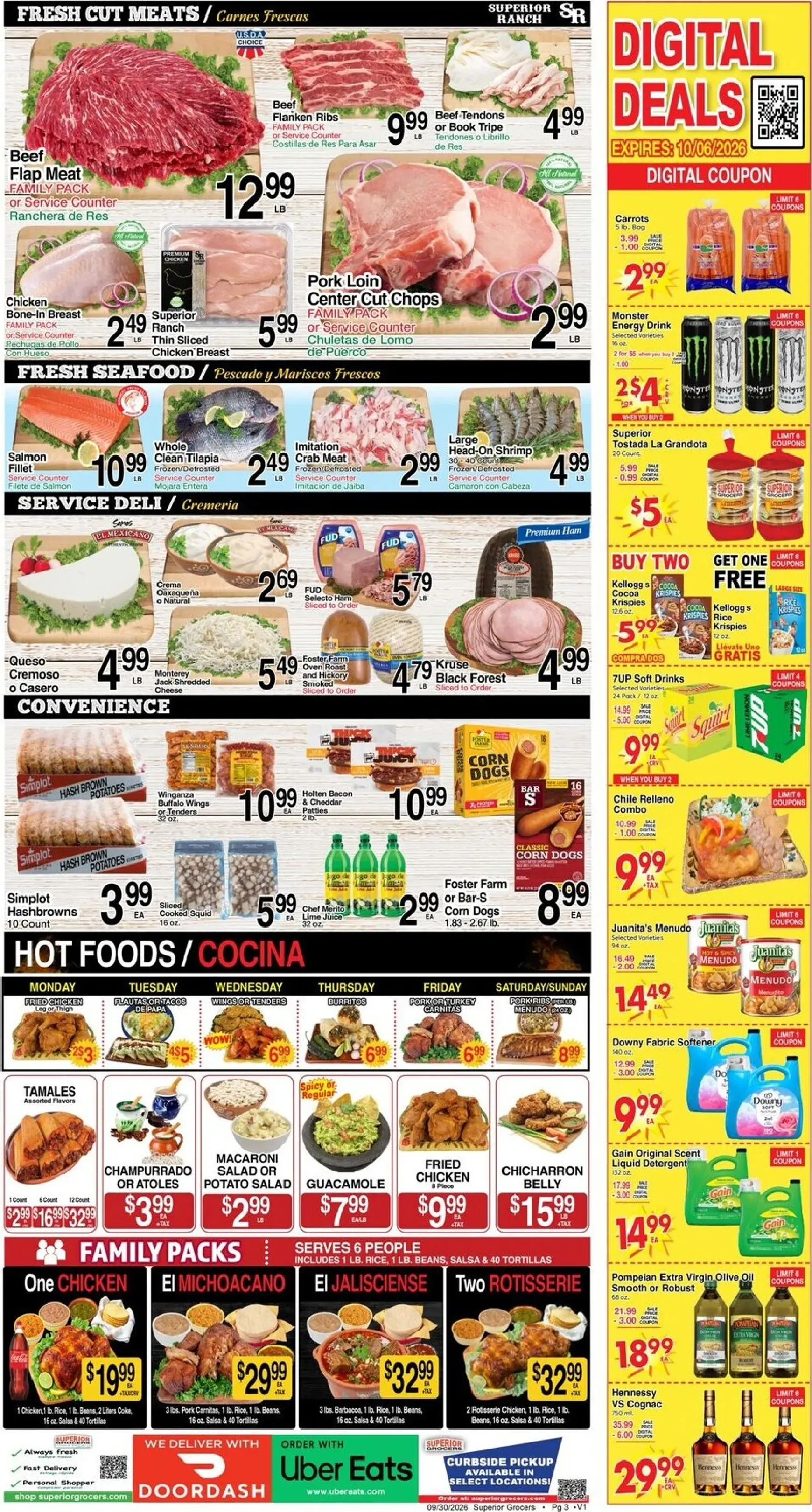 Weekly ad Current Superior Grocers leaflet valid from Wednesday 09/30/2026 to Tuesday 10/06/2026 from September 30 to October 6 2026 - Page 3