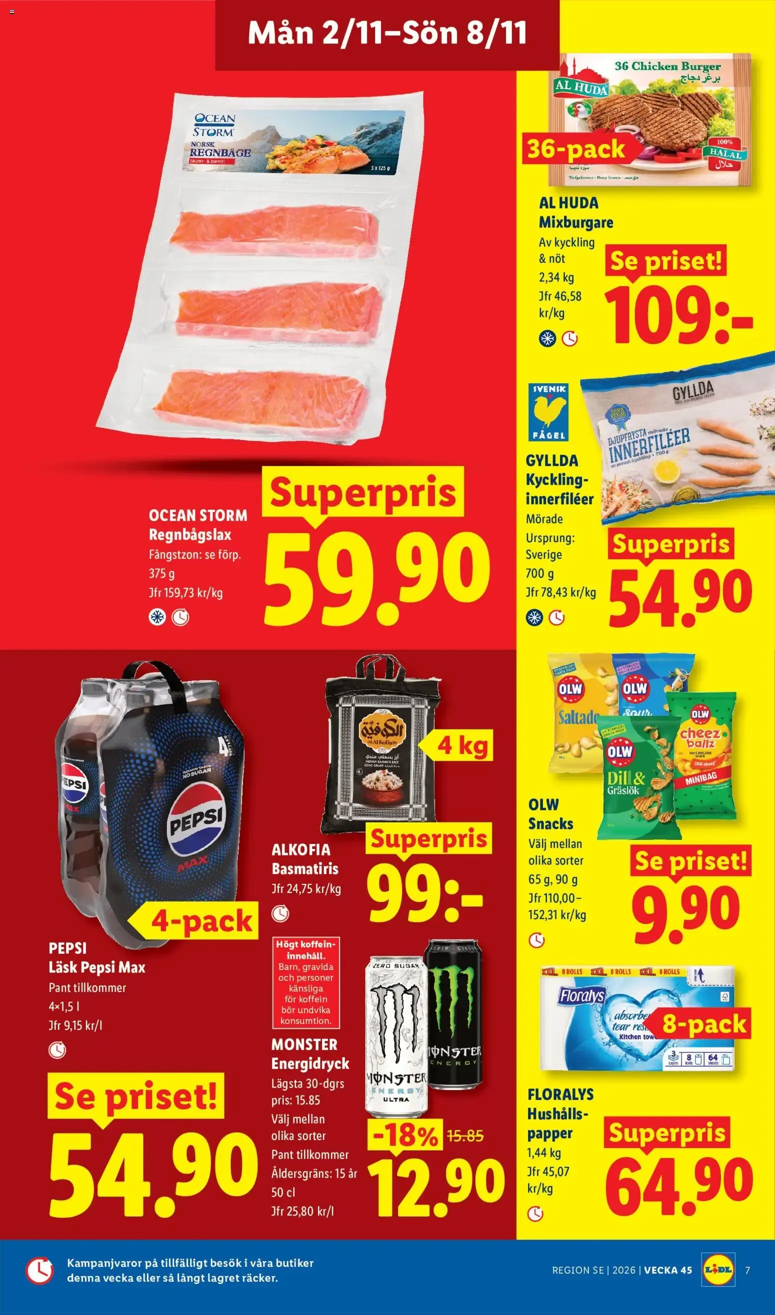Lidl - erbjudanden från 02/11/2026 - 08/11/2026 > Reklamblad nuvarande rabatter från 2 november till 8 november 2026 - Reklamblad sidor 7