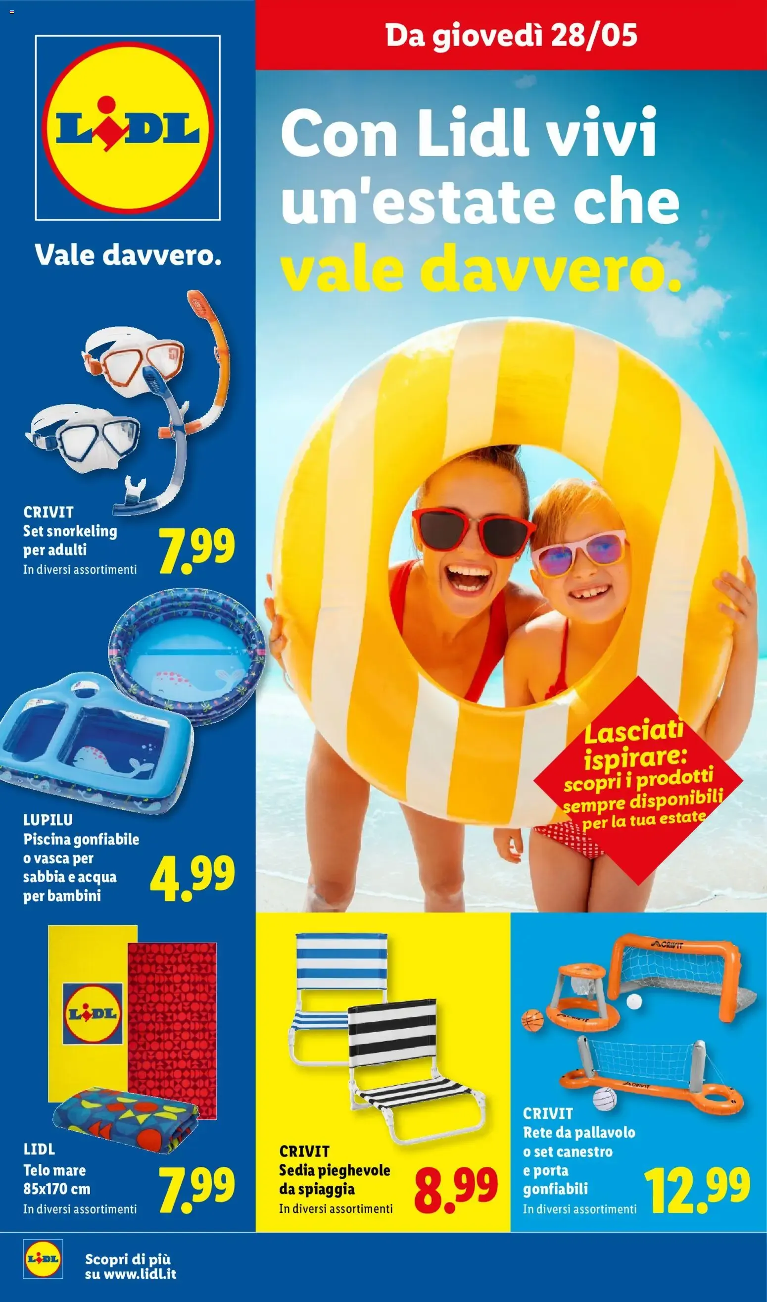 Con Lidl vivi un'estate che vale davvero. da 28 maggio a 26 agosto di 2026 - Pagina del volantino 1
