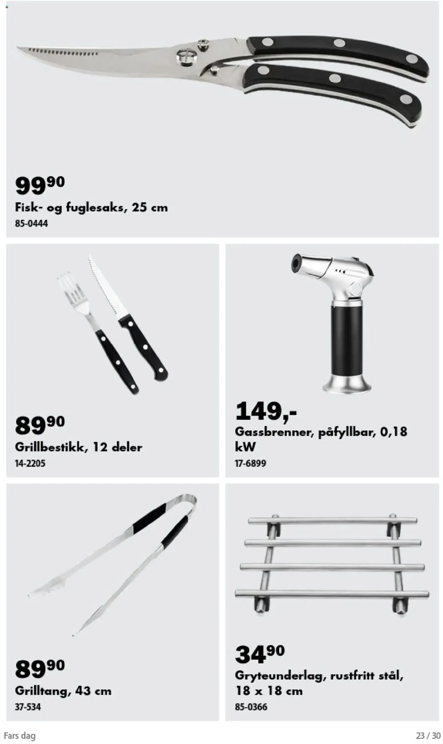 Biltema: Pappas favoritter! Husk farsdag 8. november! fra 26. oktober til 8. november 2026 - kundeavisside 23