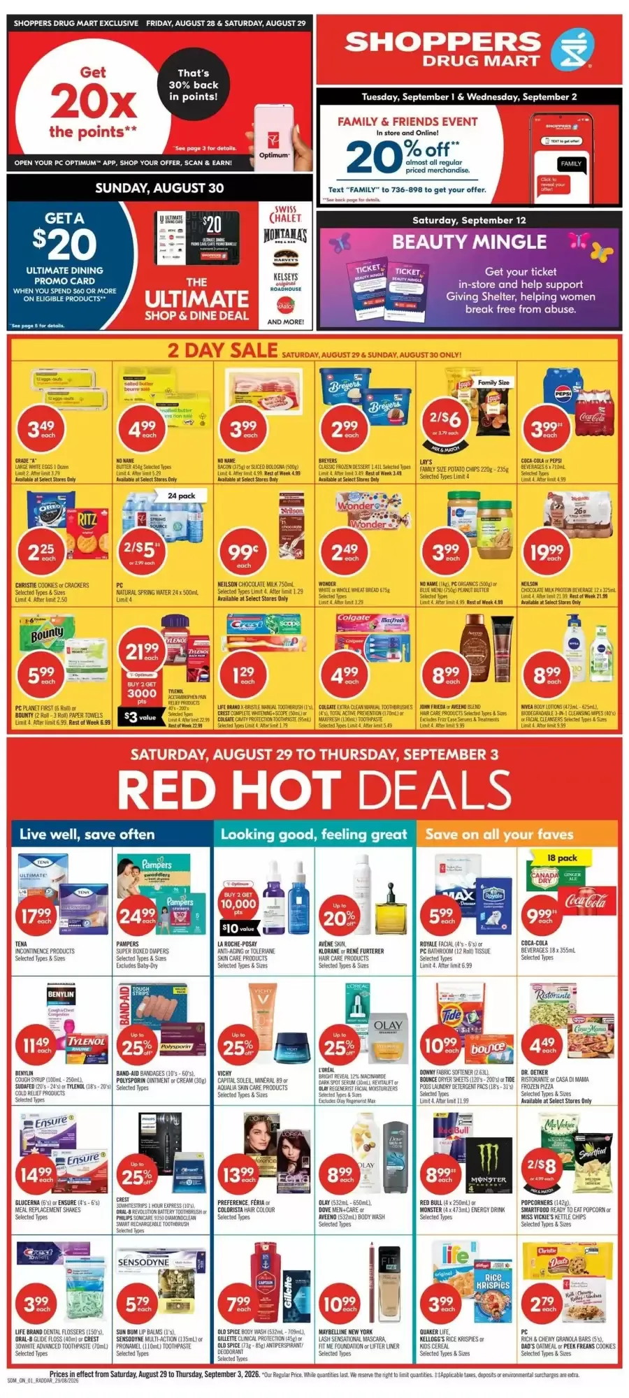 Shoppers Drug Mart flyer week 35 from August 29 to September 3 2026 - flyer page 1