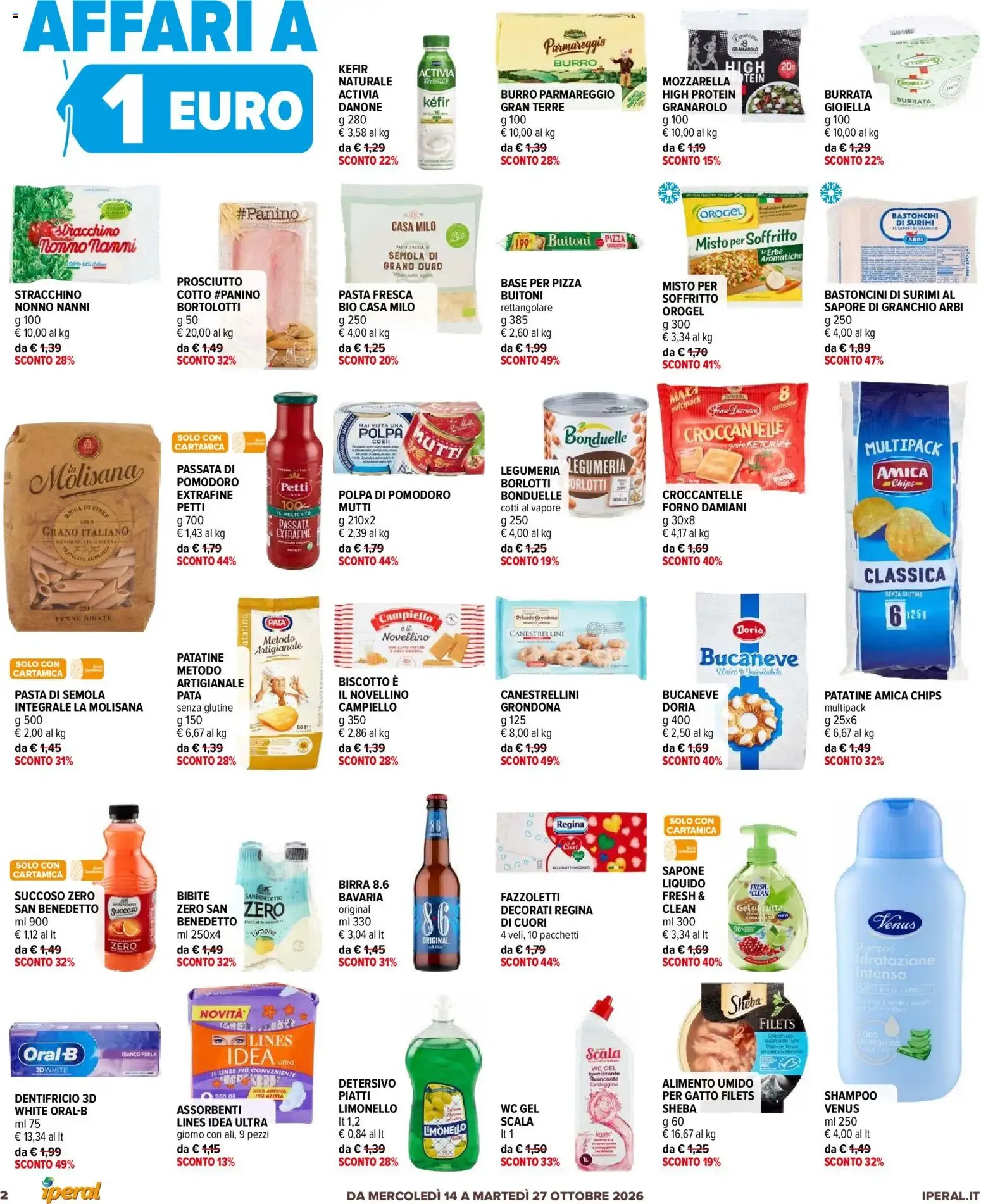 Iperal Supermercati - Affari a 1, 2, 3 Euro da 14 ottobre a 27 ottobre di 2026 - Pagina del volantino 2