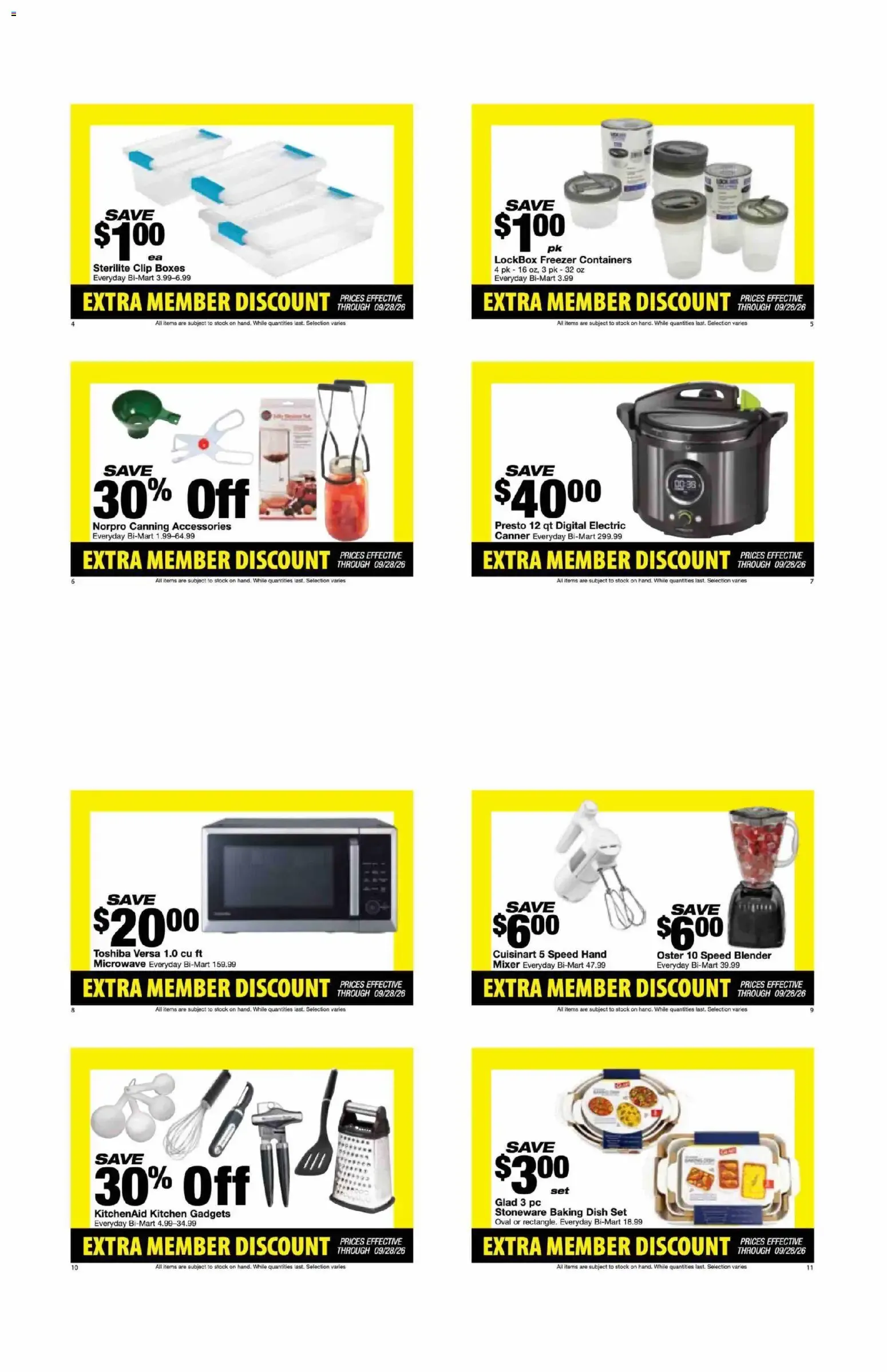 Weekly ad Bi-Mart Weekly Ad from 09/14/2026 - Flyer from September 14 to September 28 2026 - Page 2