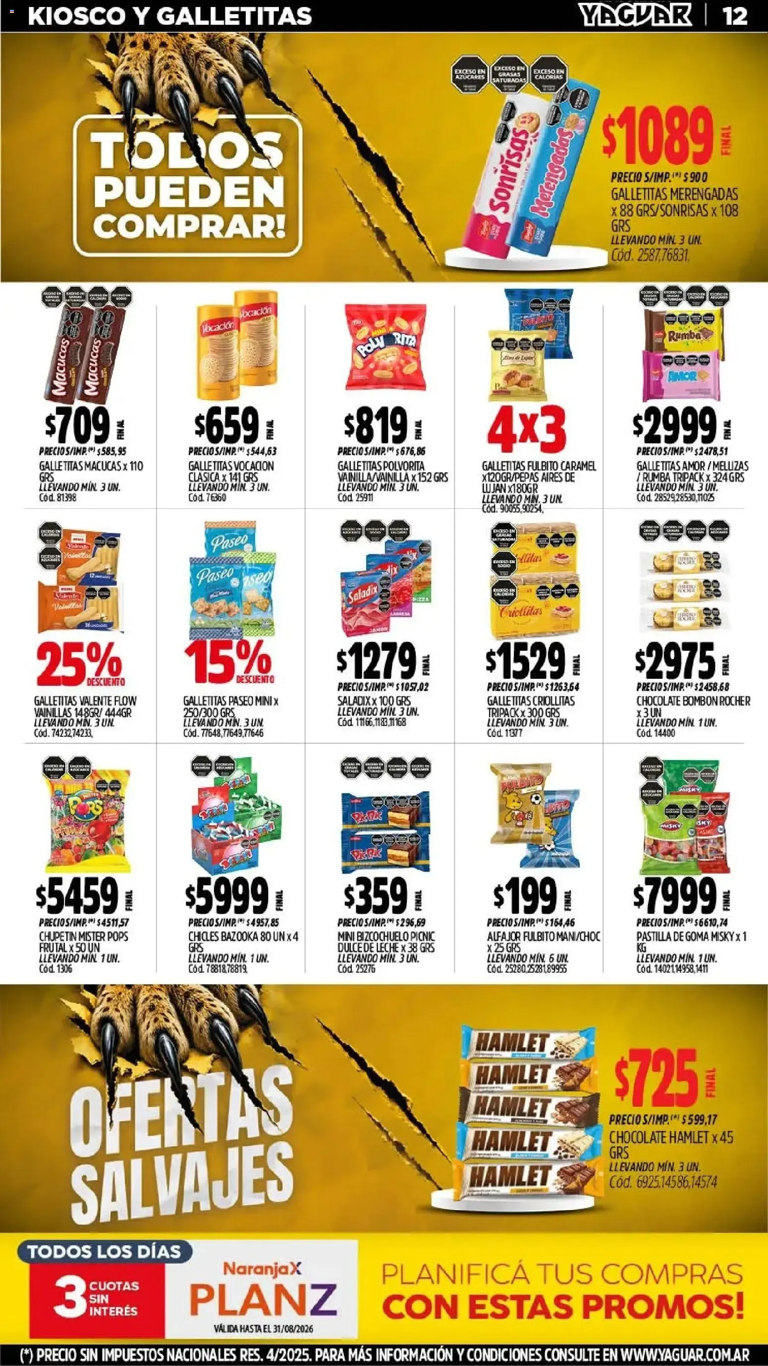 Ofertas de Mayorista Yaguar - Ofertas Salvajes 3 de agosto al 9 de agosto 2026 - Página 13 del catálogo
