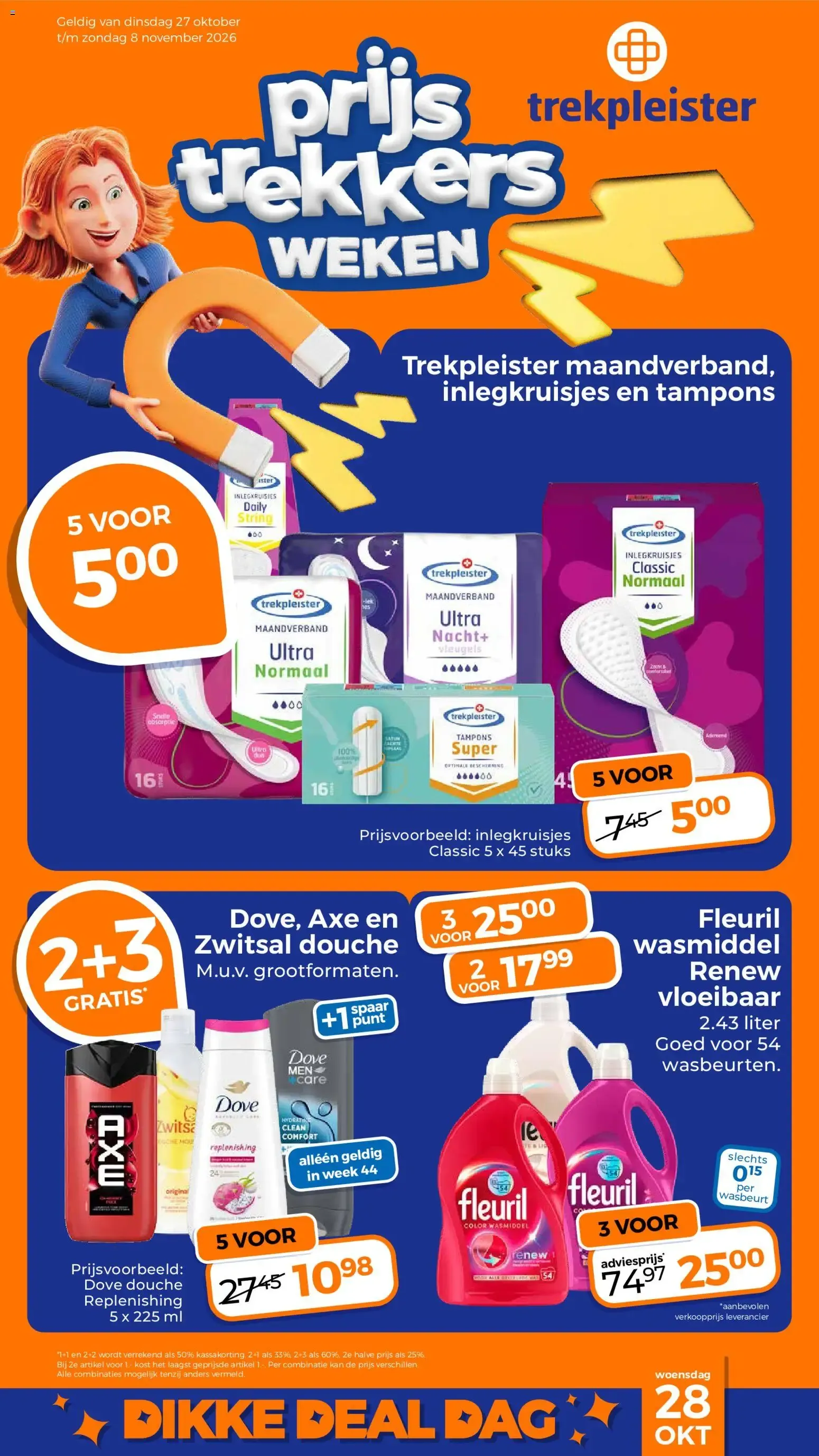 Trekpleister Prijs Trekkers Weken van 27 oktober tot 8 november 2026 - Folder pagina 1