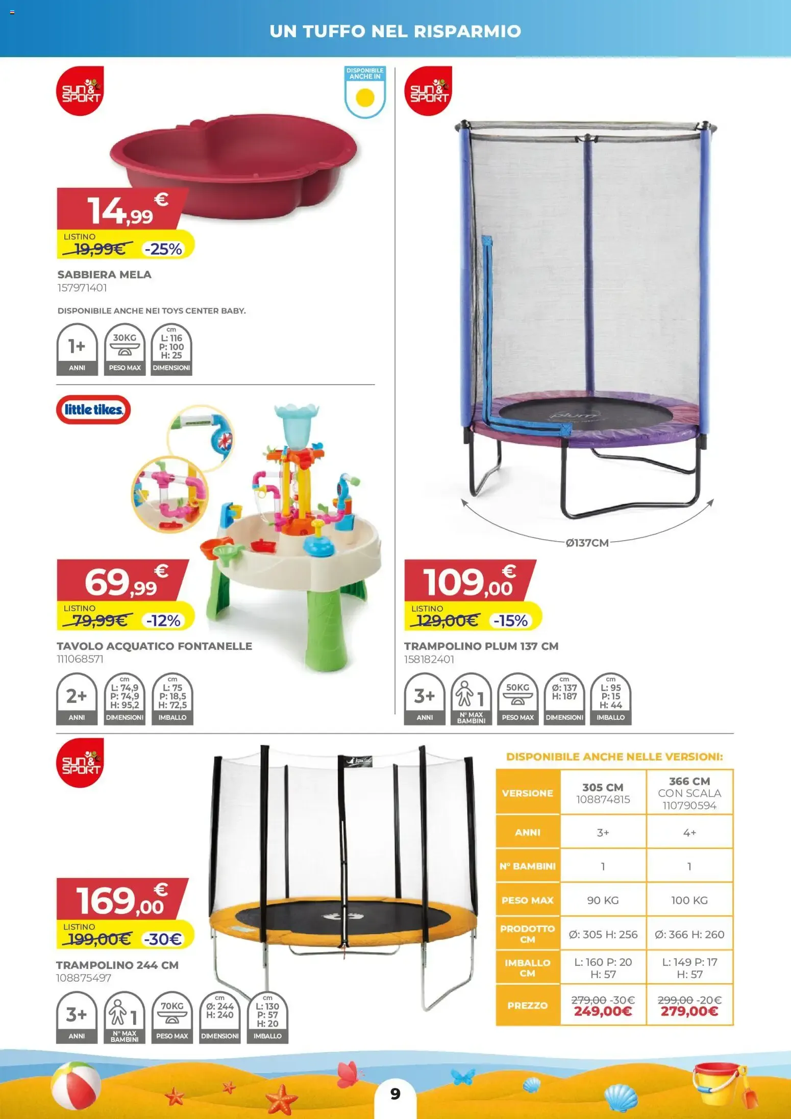 Toys Center - Un tuffo nel risparmio da 28 maggio a 24 giugno di 2026 - Pagina del volantino 9