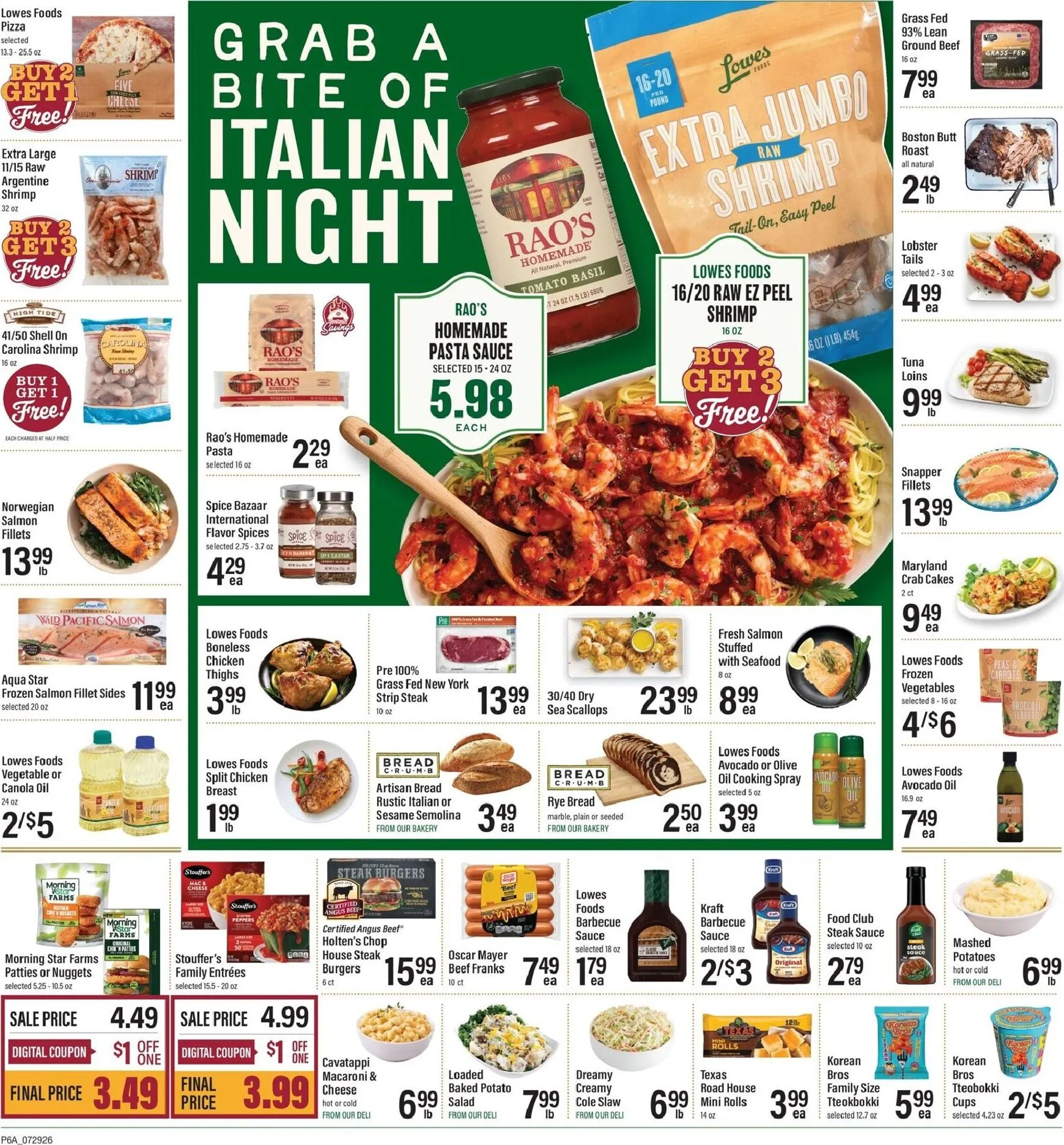 Weekly ad Lowes Foods: Ribeyes on the Prize from July 29 to August 4 2026 - Page 7