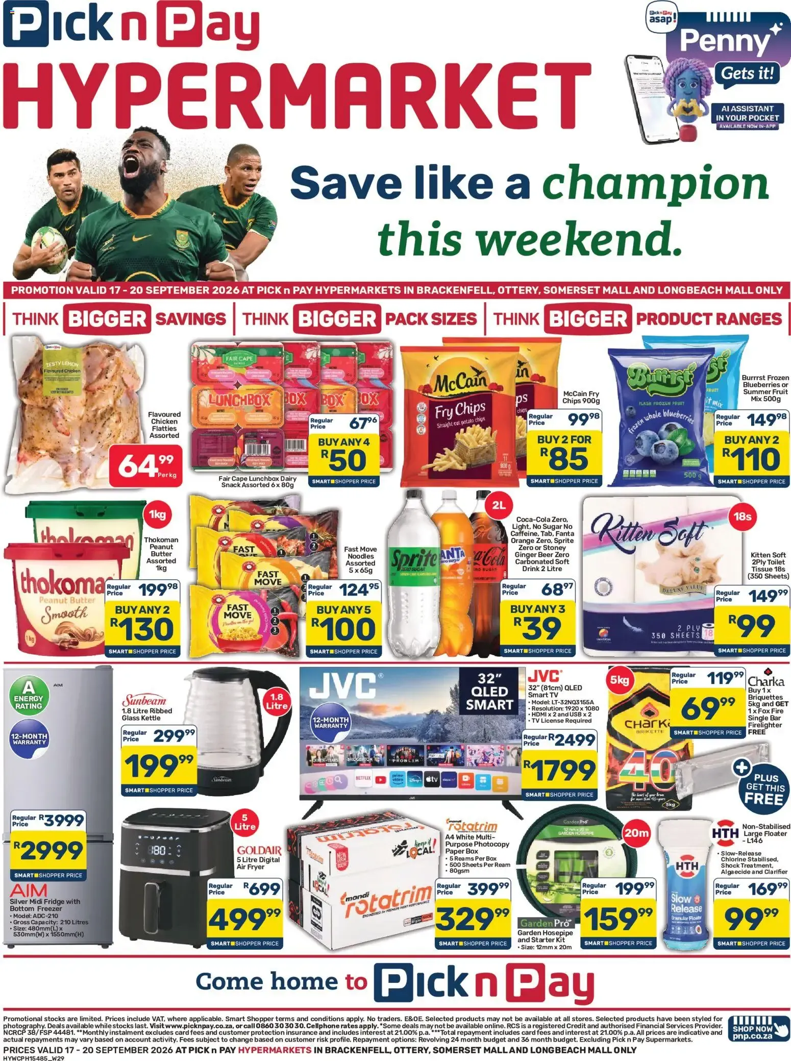 Pick n Pay Western Cape - Hypermarket Weekend Specials (17/09/2026 - 20/09/2026) Online from 17 September to 20 September 2026 - Catalogue Page 1