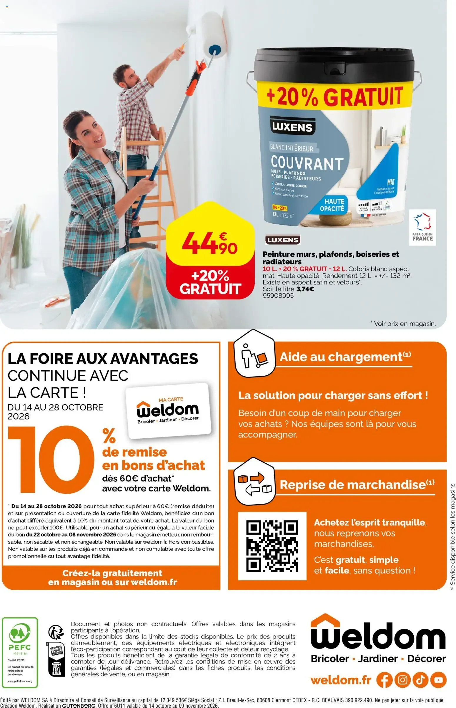 Weldom - La foire de l'habitat du 14 octobre au 9 novembre 2026 - Catalogue page 12