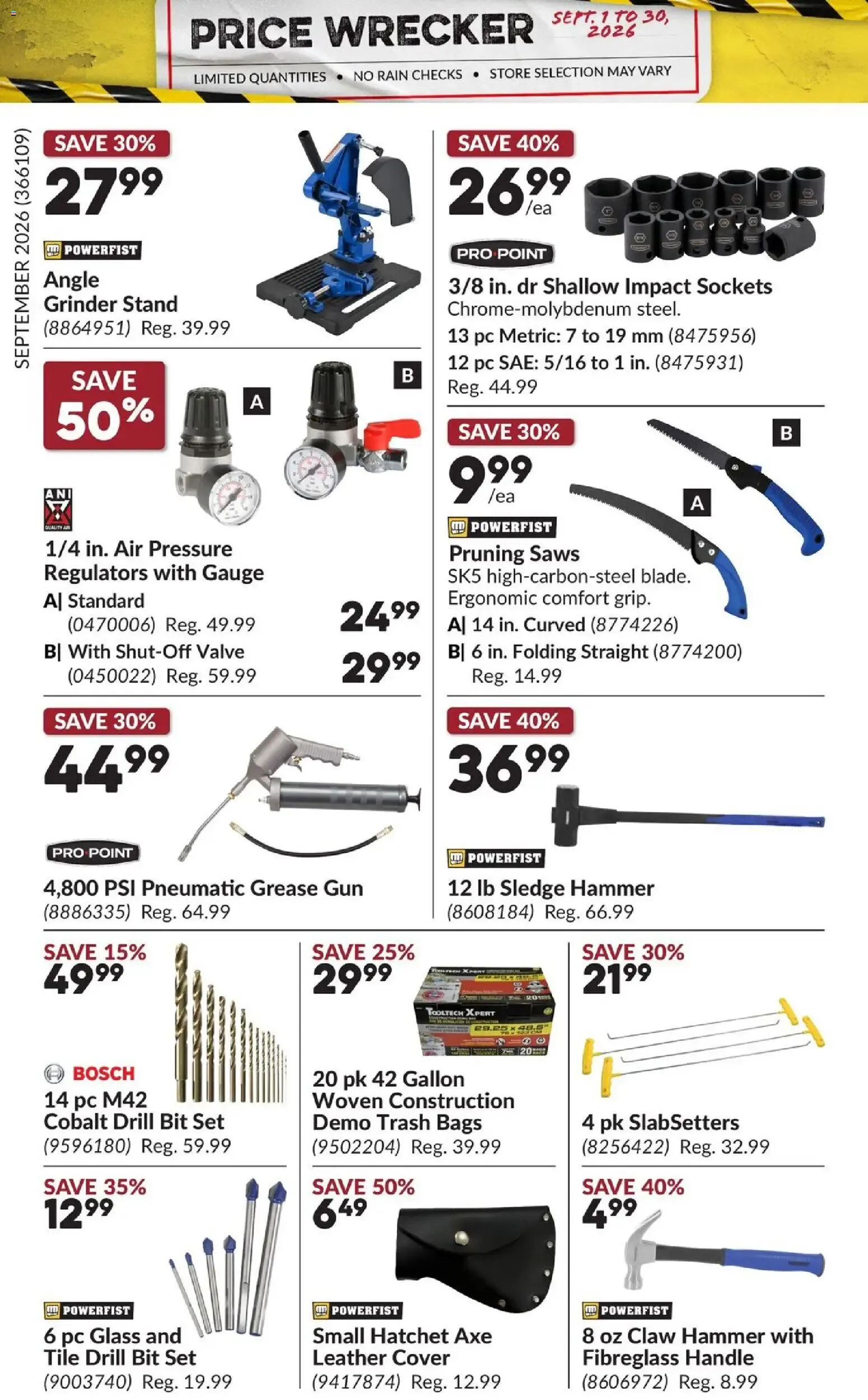 Princess Auto flyer- Price Wrecker from Sep 1, 2026 > weekly specials & deals from September 1 to September 30 2026 - flyer page 2