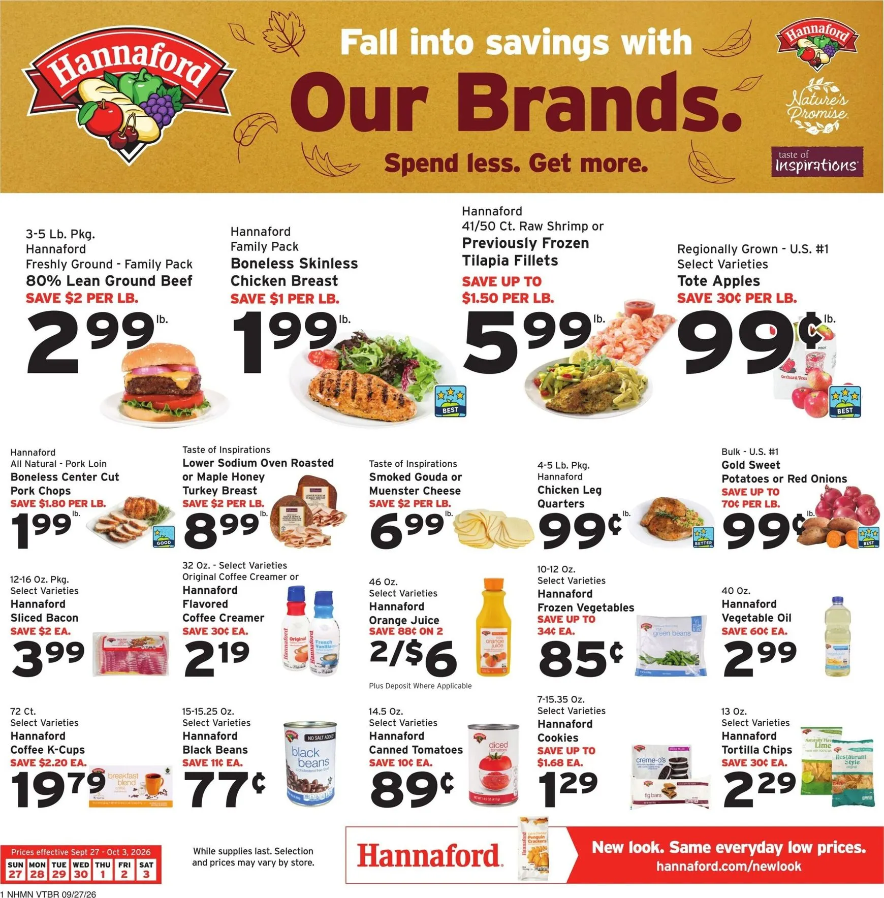 Fall into savings with Our Brands.