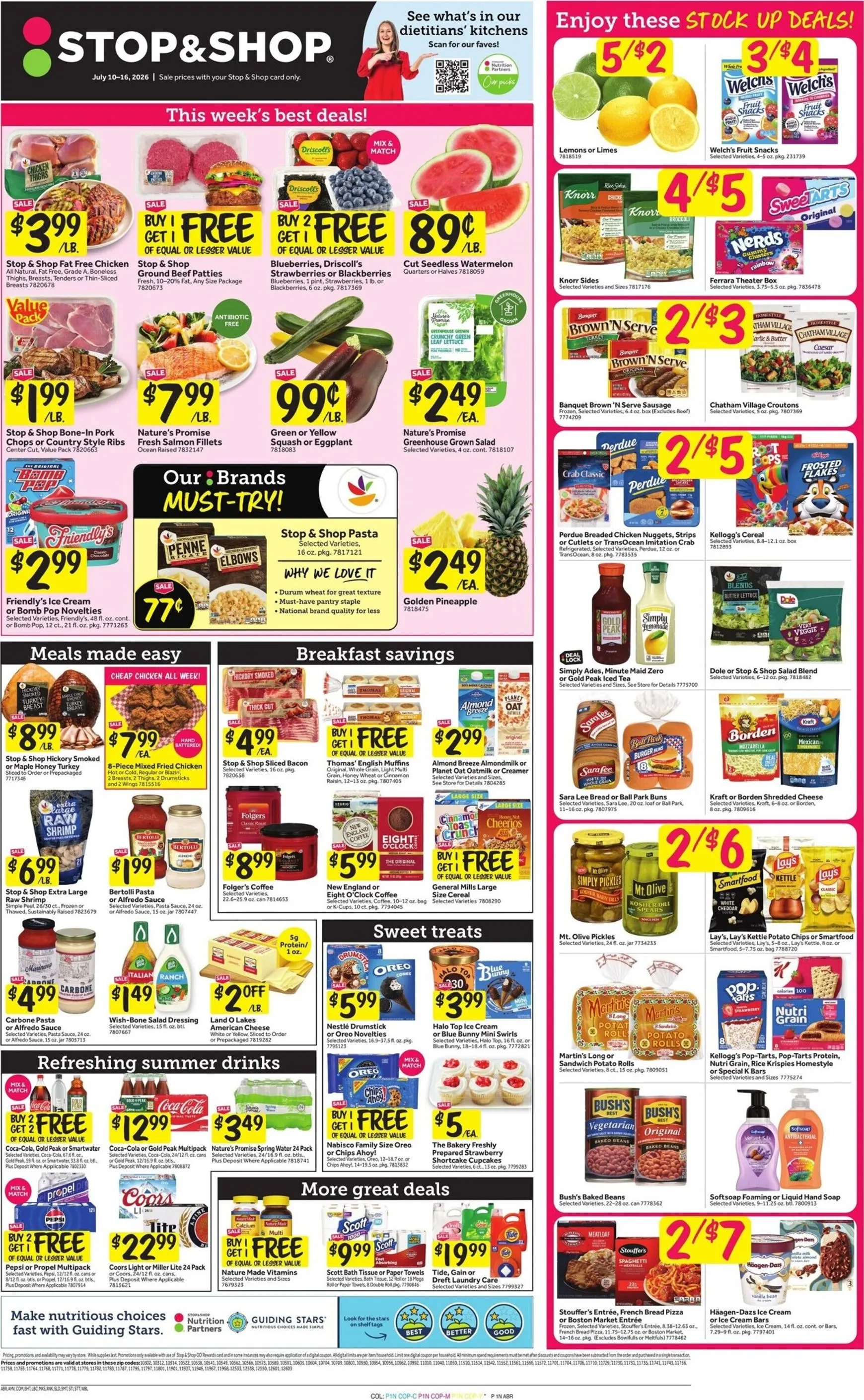 Current Stop and Shop leaflet valid from Friday 07/10/2026 to Thursday 07/16/2026