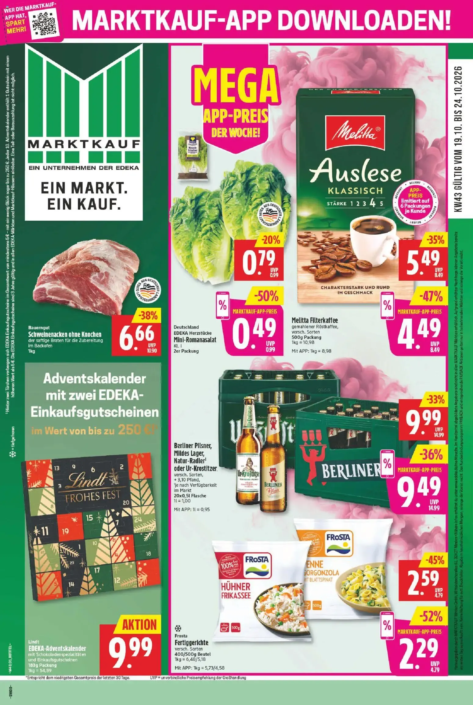Marktkauf Prospekt (ab 19.10.2026) » Angebote online von 19. Oktober bis 24. Oktober 2026 - Prospekt seite 1