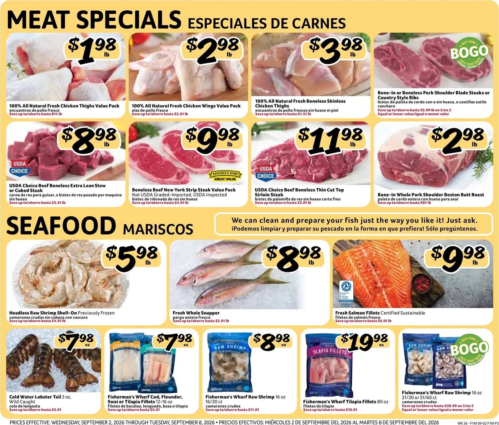 Weekly promotion Fresco Supermarkets: Ofertas del Día del Trabajo spanning from September 2 to September 8 2026 - Page 3 for Catalogue 365