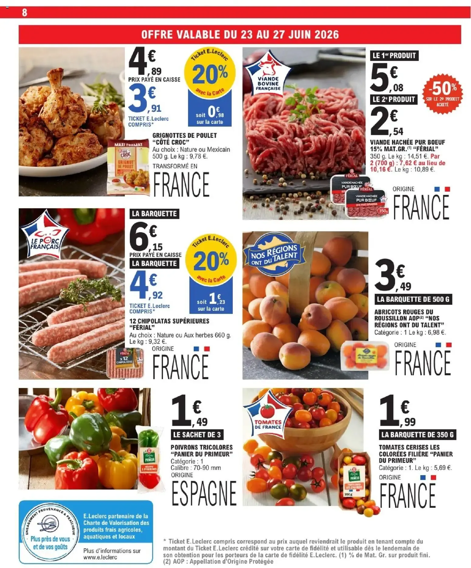 Célébrons le Tour de France avec E.Leclerc - L'Étape Grand Jeu du 23 juin au 4 juillet 2026 - Catalogue page 8