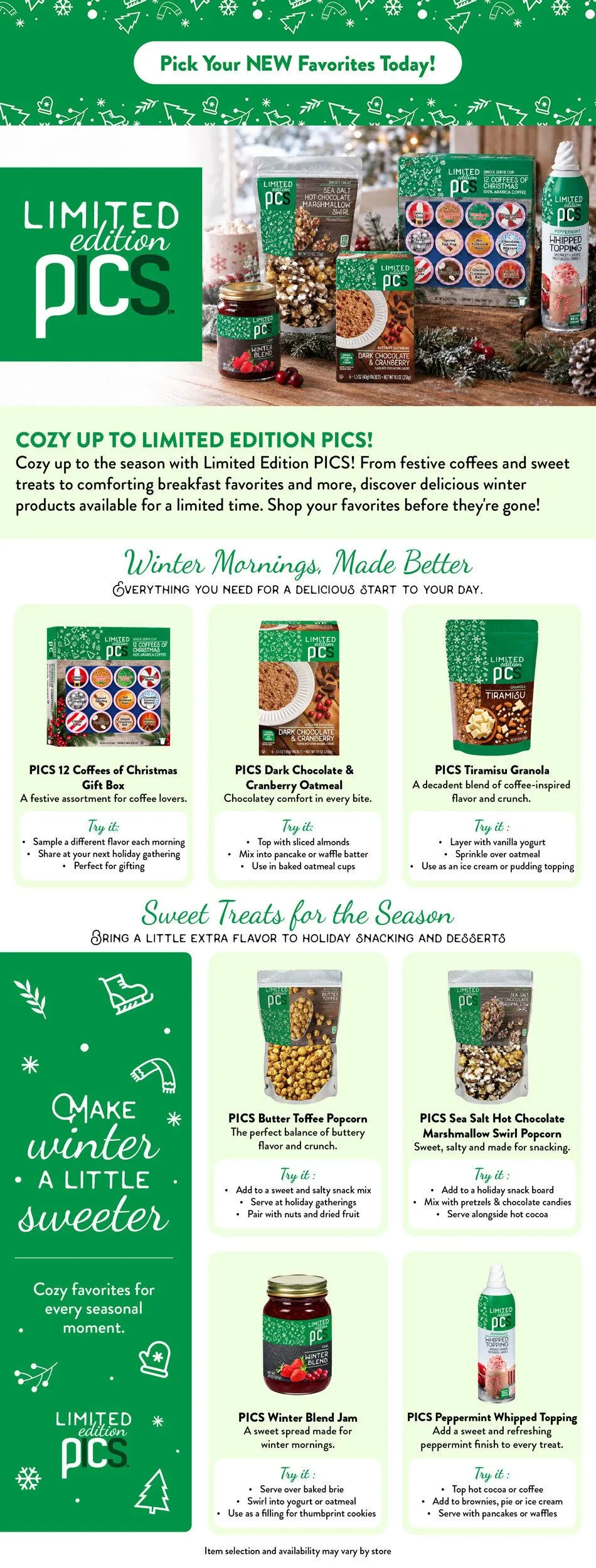 Weekly ad Current Tops Markets - Limited Edition Seasonal Items leaflet valid from Sunday 10/11/2026 to Monday 11/30/2026 from October 11 to November 30 2026 - Page 1