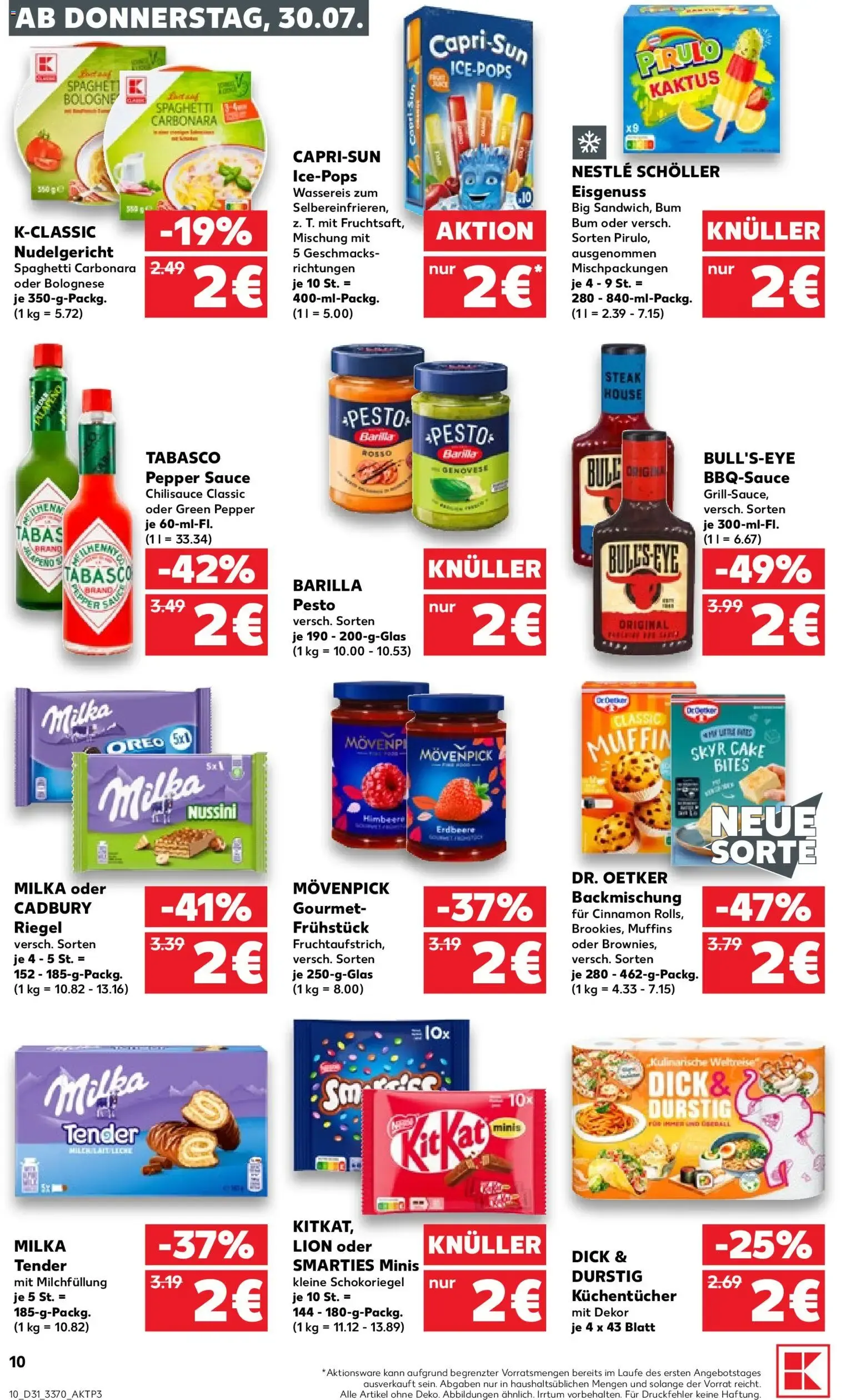 Prospekt Kaufland ab 30.07.2026 » Angebote Online zum Blättern von 30. Juli bis 5. August 2026 - Prospekt seite 10