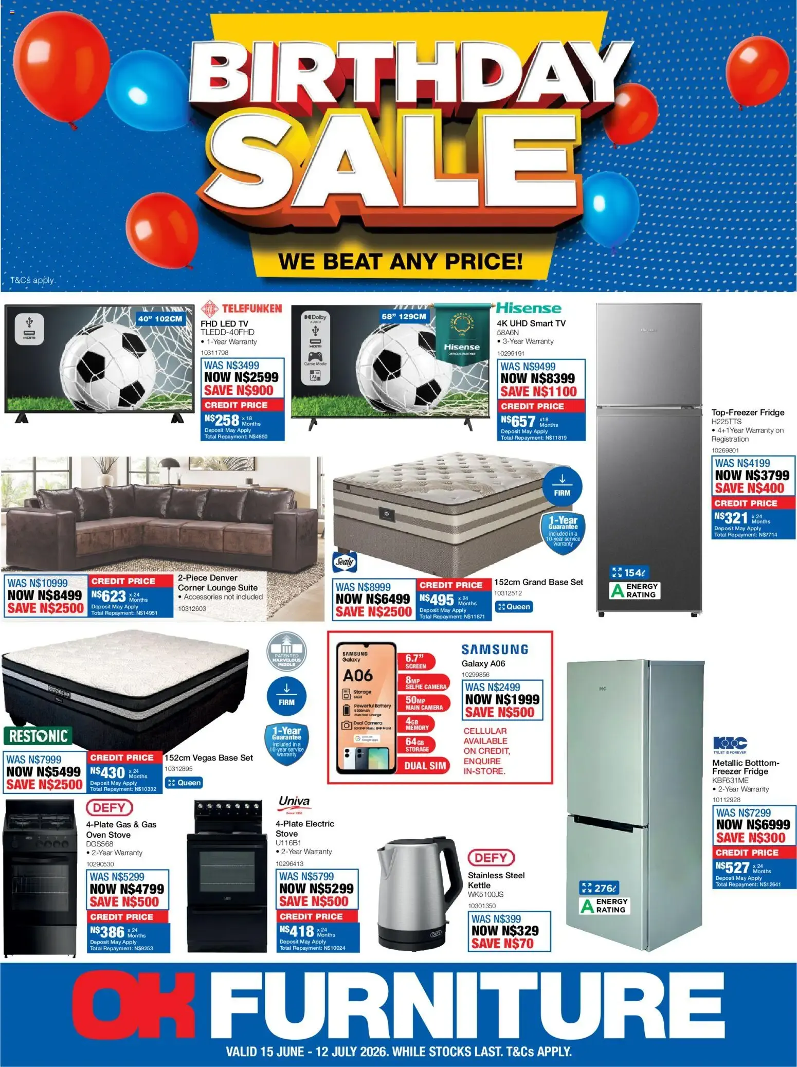 OK Furniture Catalogue Namibia (15/06/2026 - 12/07/2026) Online from 15 June to 12 July 2026 - Catalogue Page 1