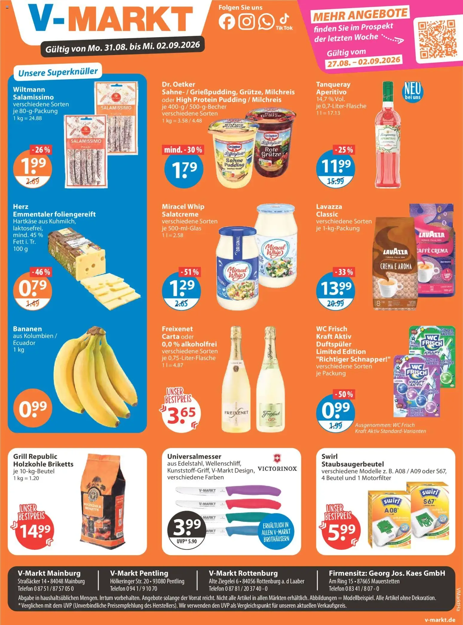 Angebote V-Markt Angebote (ab 27.08.2026) von 27. August bis 2. September 2026 - Prospekt seite 19