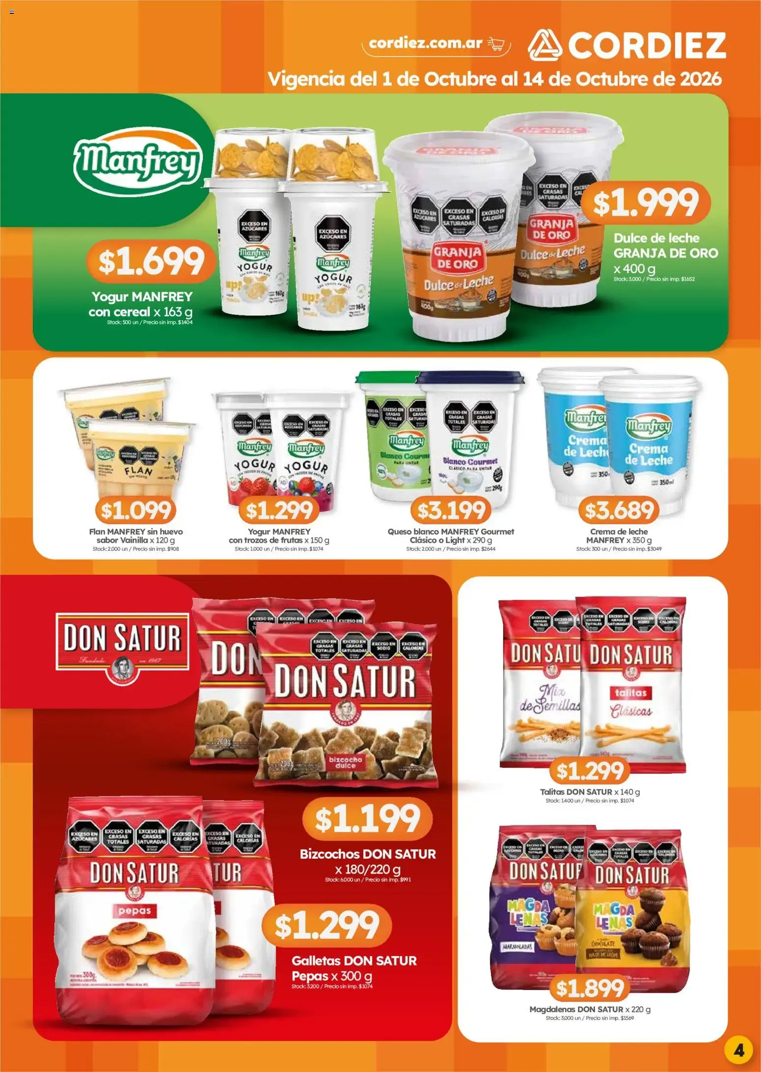 Ofertas de Cordiez - Marcas destacadas || del 01/10/2026 - 14/10/2026 || Catálogo 1 de octubre al 14 de octubre 2026 - Página 4 del catálogo