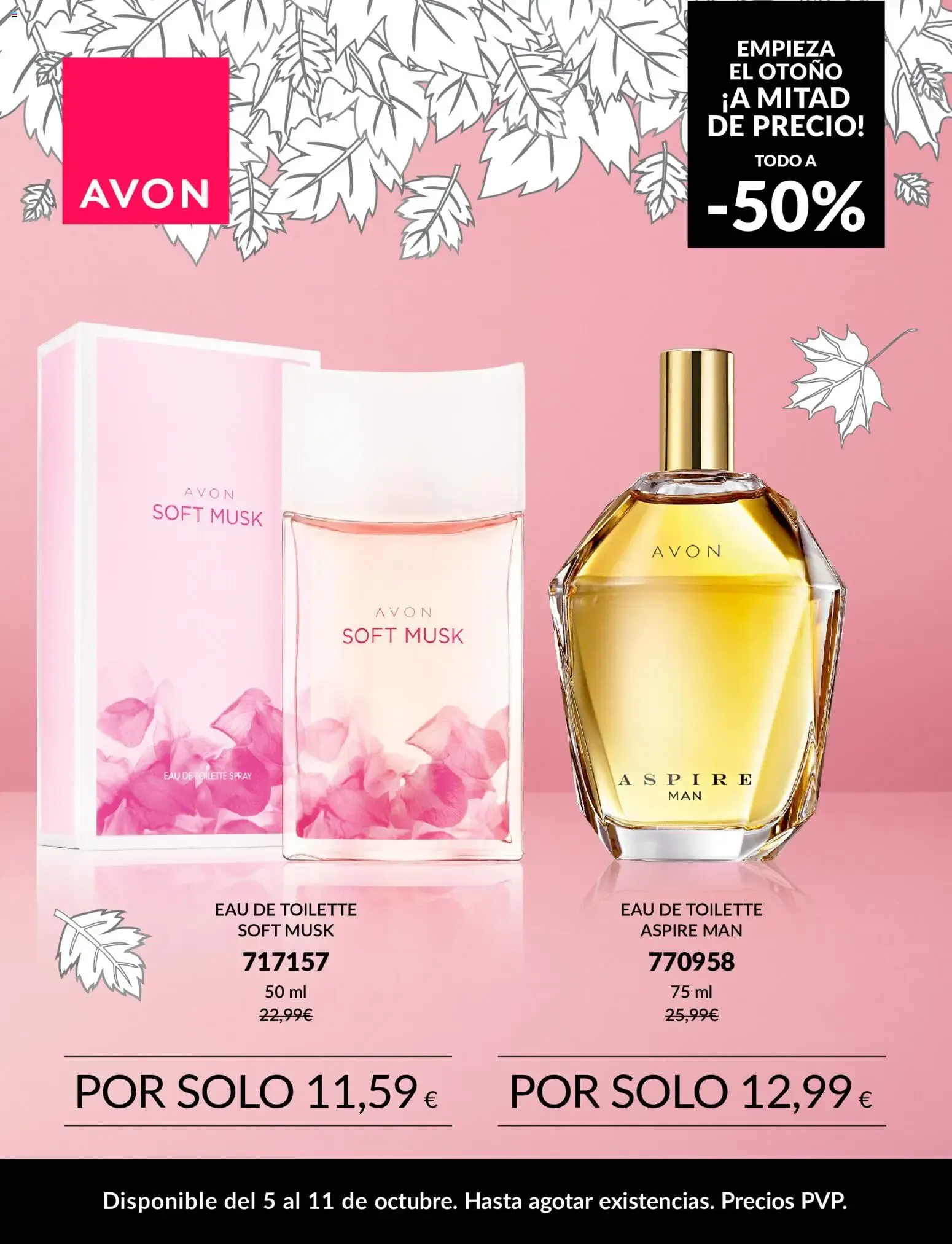 Catálogo de Avon: Empieza el otoño a mitad de precio con 50% de descuento 5 de octubre al 11 de octubre 2026 - Página 3