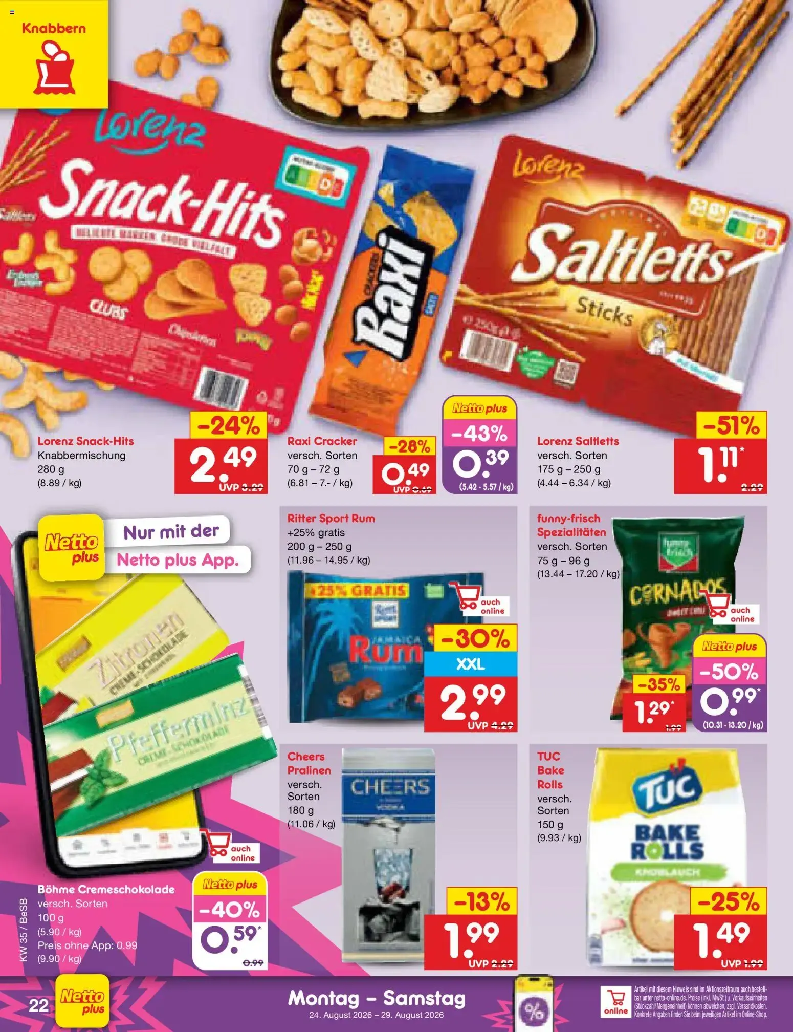 Netto Marken-Discount Prospekt (ab 24.08.2026) » Angebote von 24. August bis 29. August 2026 - Prospekt seite 34