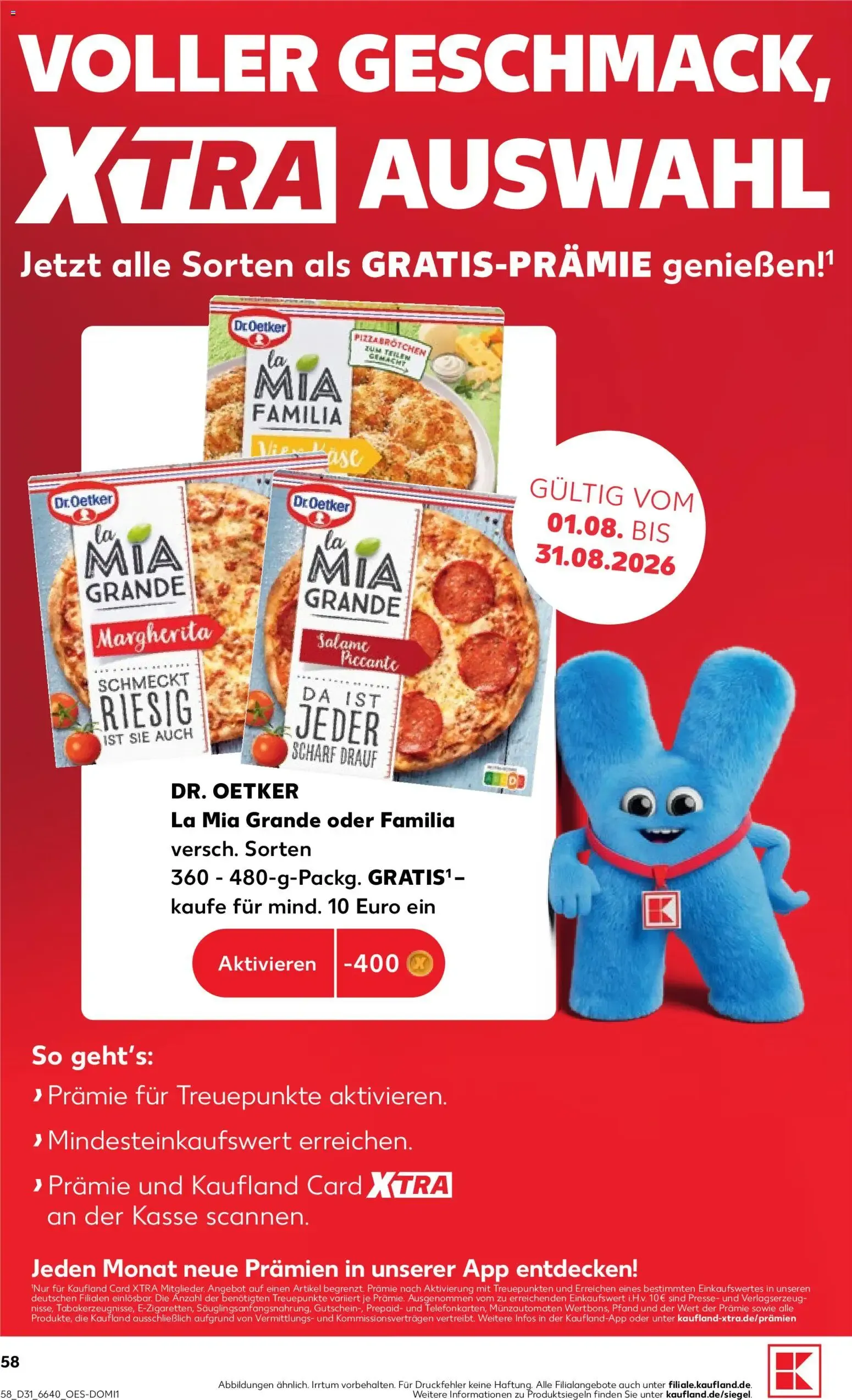 Prospekt Kaufland ab 30.07.2026 » Angebote Online zum Blättern von 30. Juli bis 5. August 2026 - Prospekt seite 58