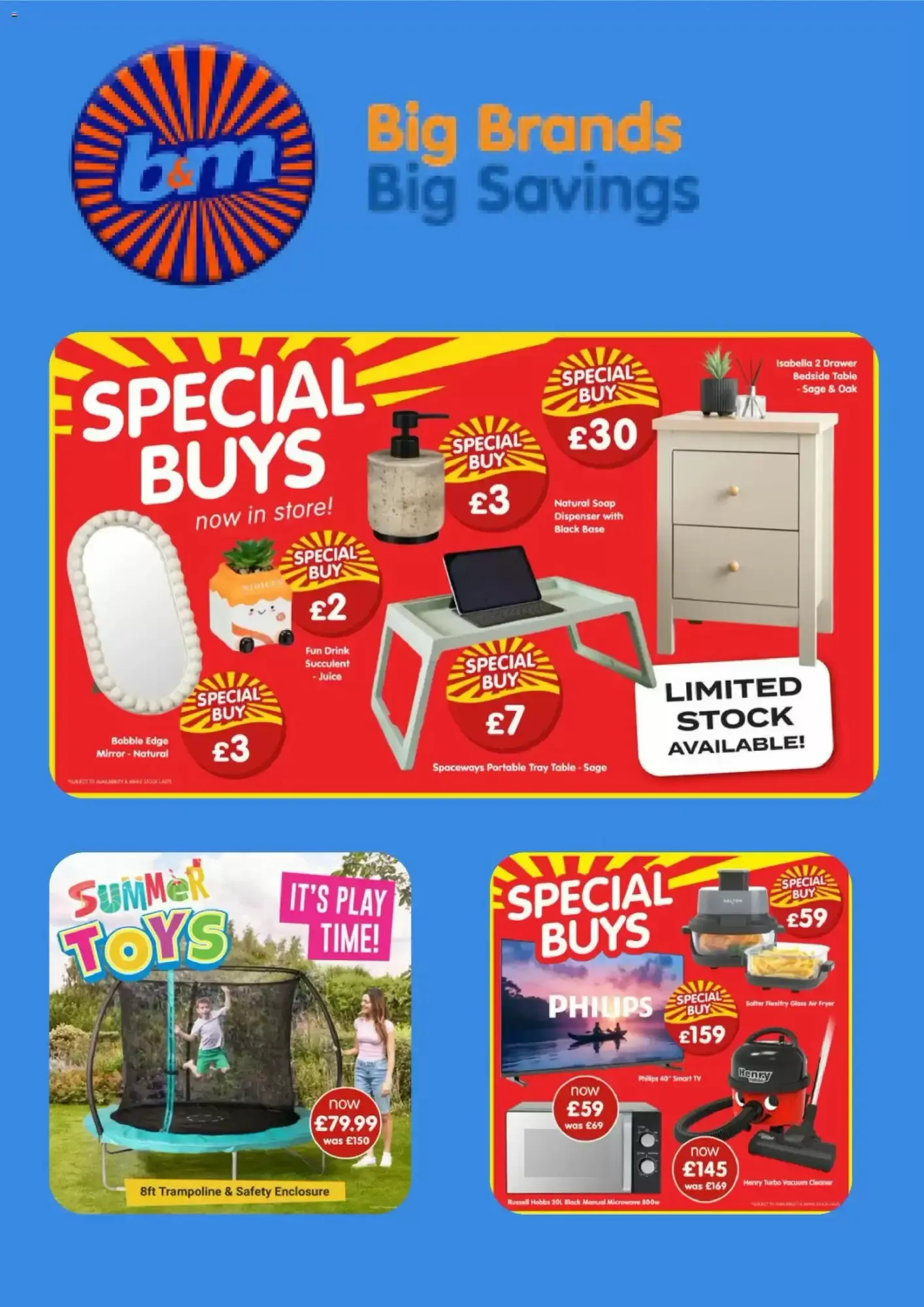 B&M Special Buys from 21 July to 18 August 2026 - Catalogue Page 1