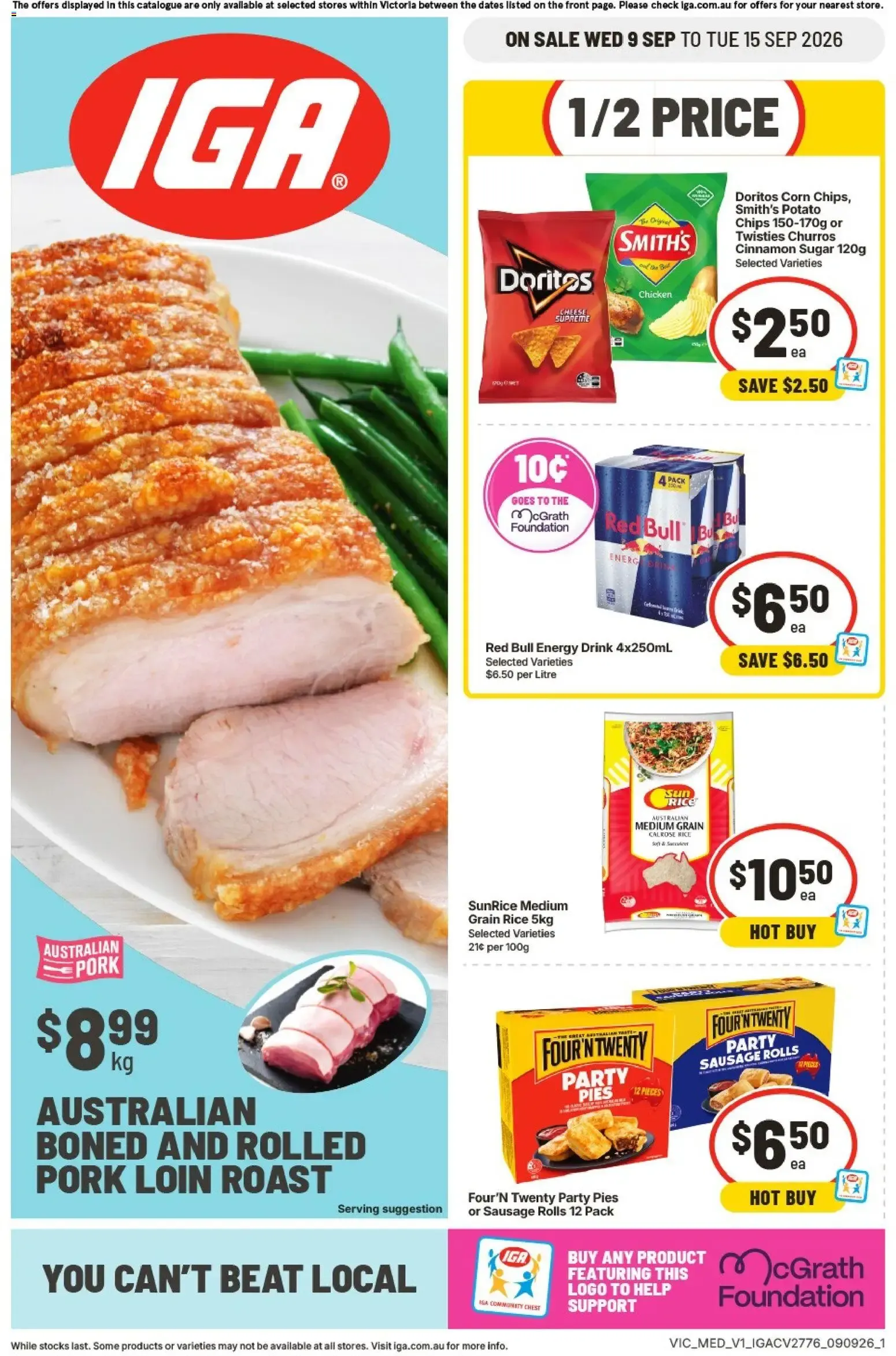 IGA catalogue valid from 09/09/2026 > Online Australia - Catalogue valid from 9 September to 15 September 2026 - page 1
