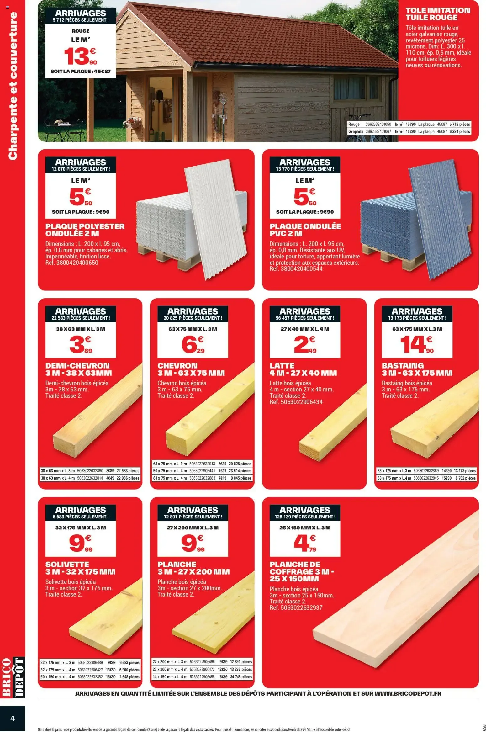 Brico Dépôt catalogue à partir du 05/06/2026 - promo en ligne du 5 juin au 18 juin 2026 - Catalogue page 4