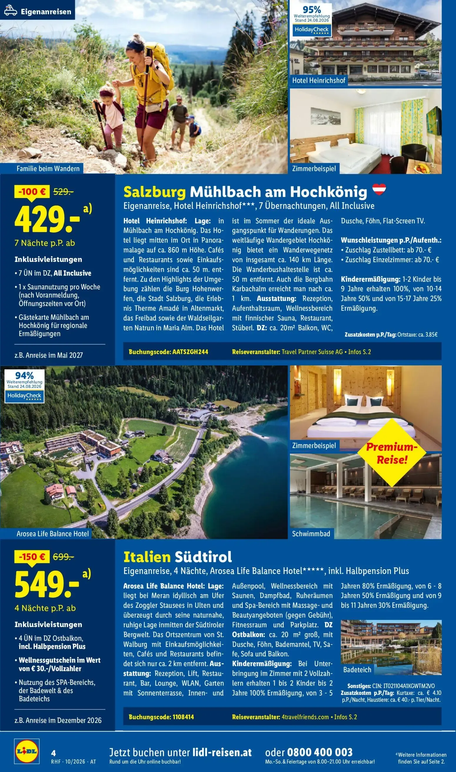 Lidl Reisen: Buchbar vom 30.09. bis 31.10.2026 von 30. September bis 31. Oktober 2026 - Flugblätt seite  4