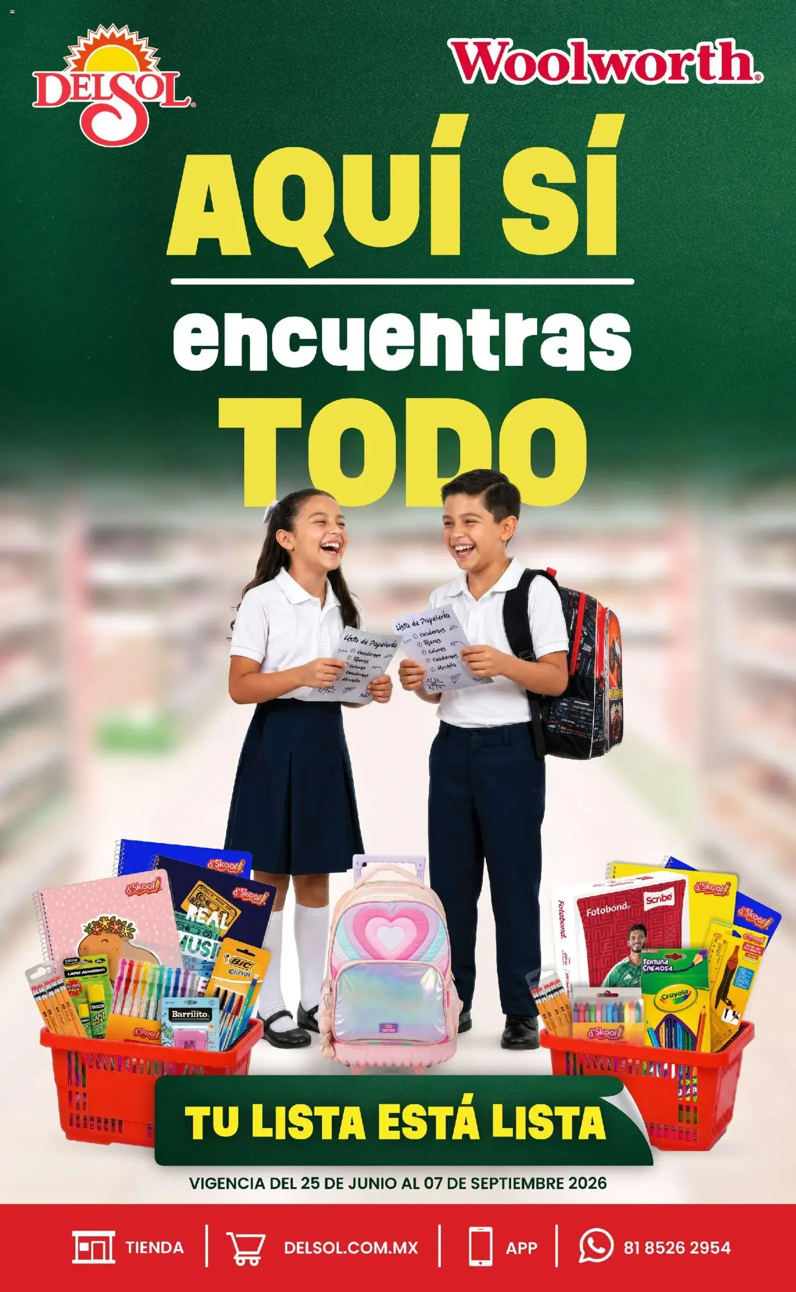 Catálogo de Del Sol y Woolworth catálogo Back To School (25/06/2026 - 07/09/2026) - catálogo en línea 25 de junio al 7 de septiembre 2026 - Pagina 1