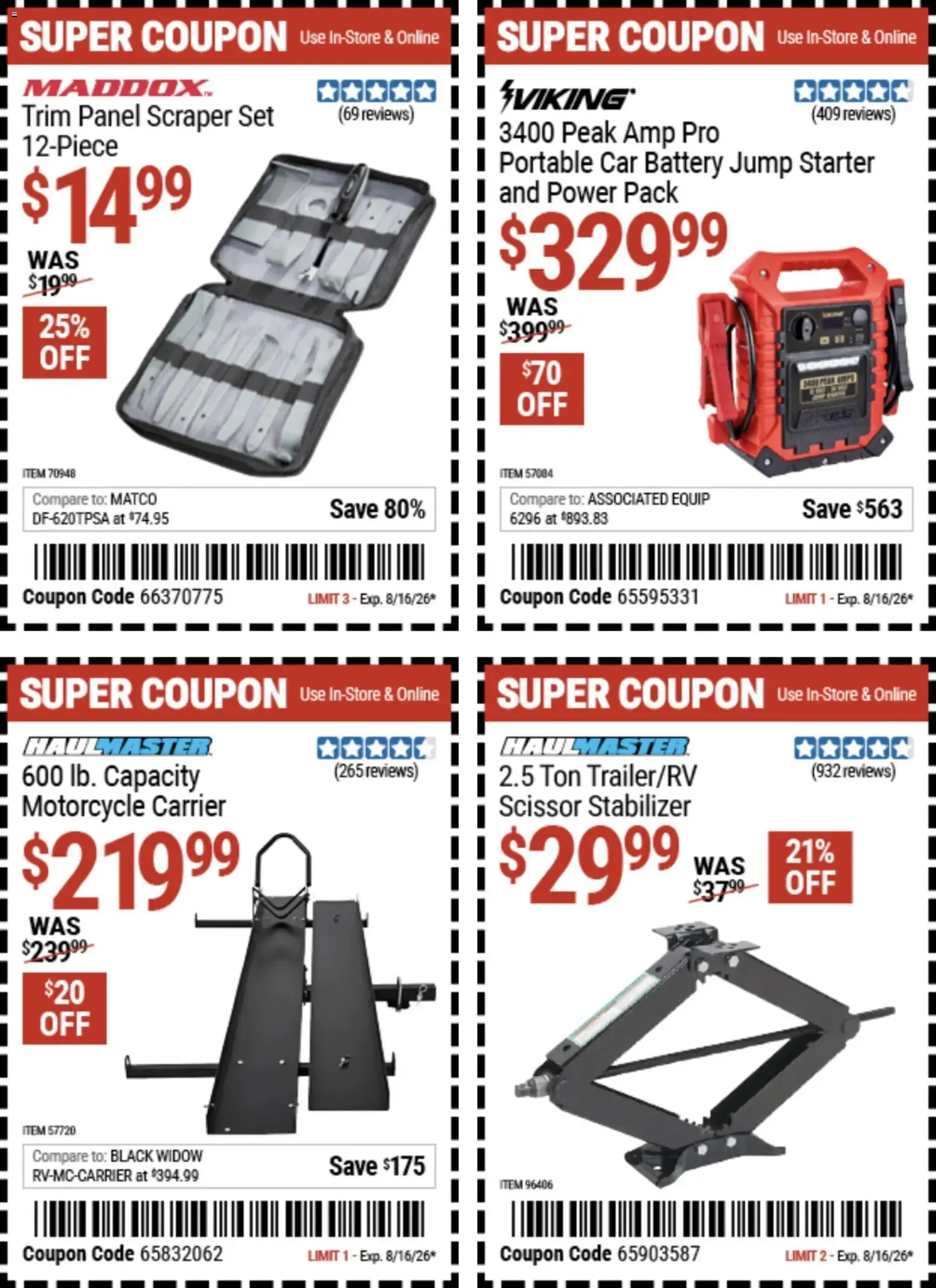 Weekly ad Harbor Freight Weekly Ad (08/03 - 08/16 2026) - Flyer from August 3 to August 16 2026 - Page 11