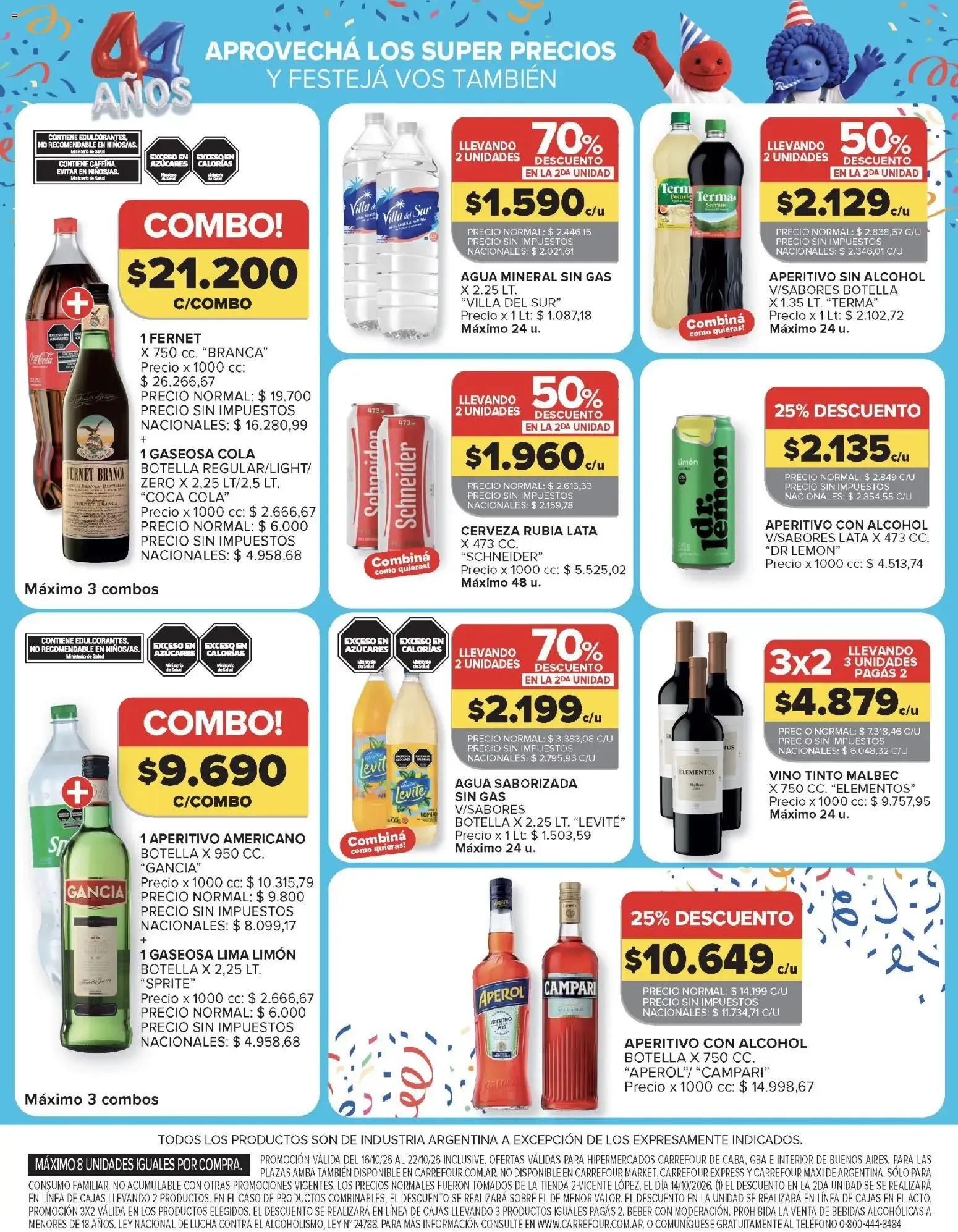 Ofertas de Carrefour: 3ra Semana de Festejos y 44 Años - Ofertas de Productos Carrefour 16 de octubre al 22 de octubre 2026 - Página 17 del catálogo