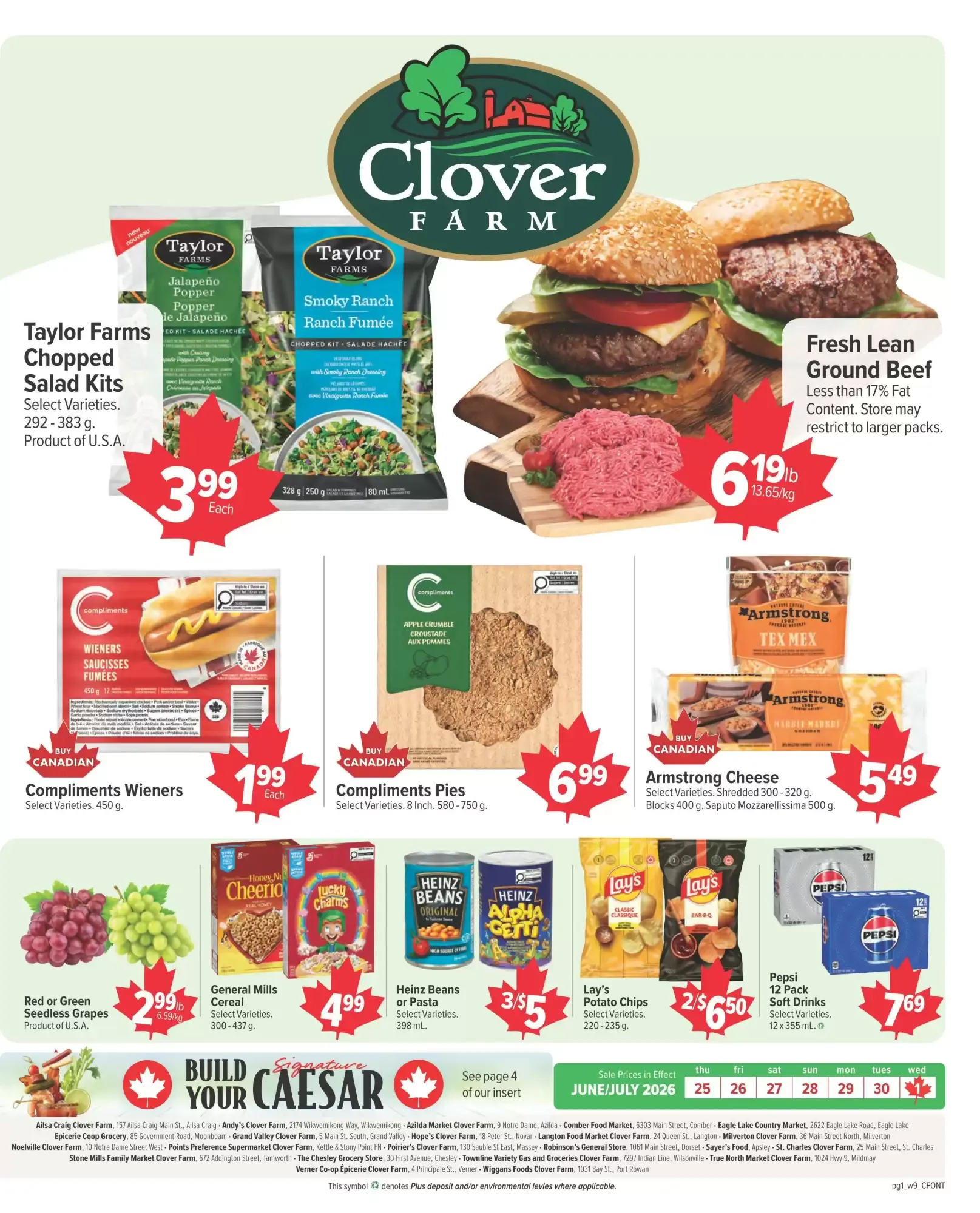 Clover Farm flyer week 26