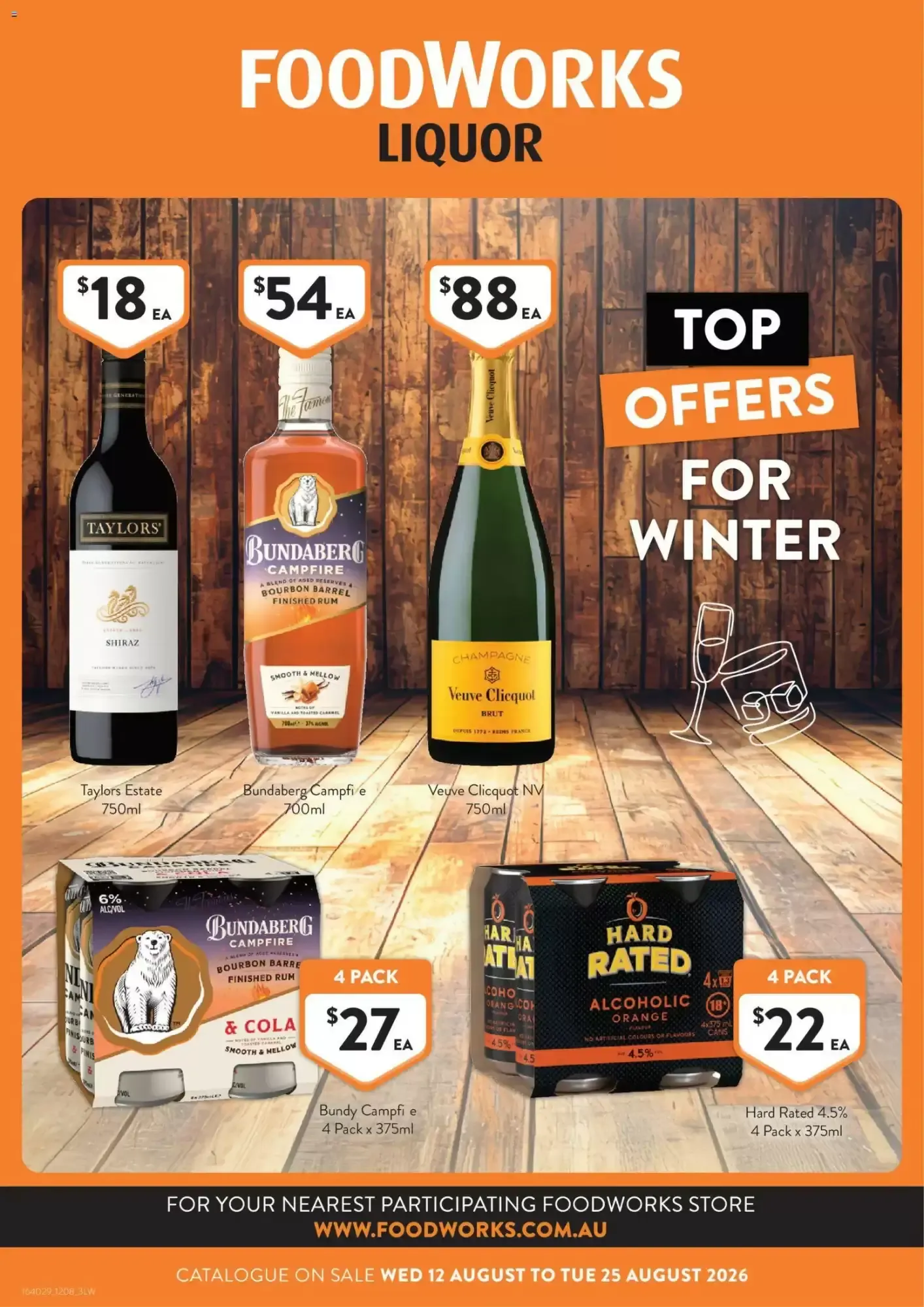 Foodworks Liquor - Catalogue valid from 12 August to 25 August 2026 - page 1