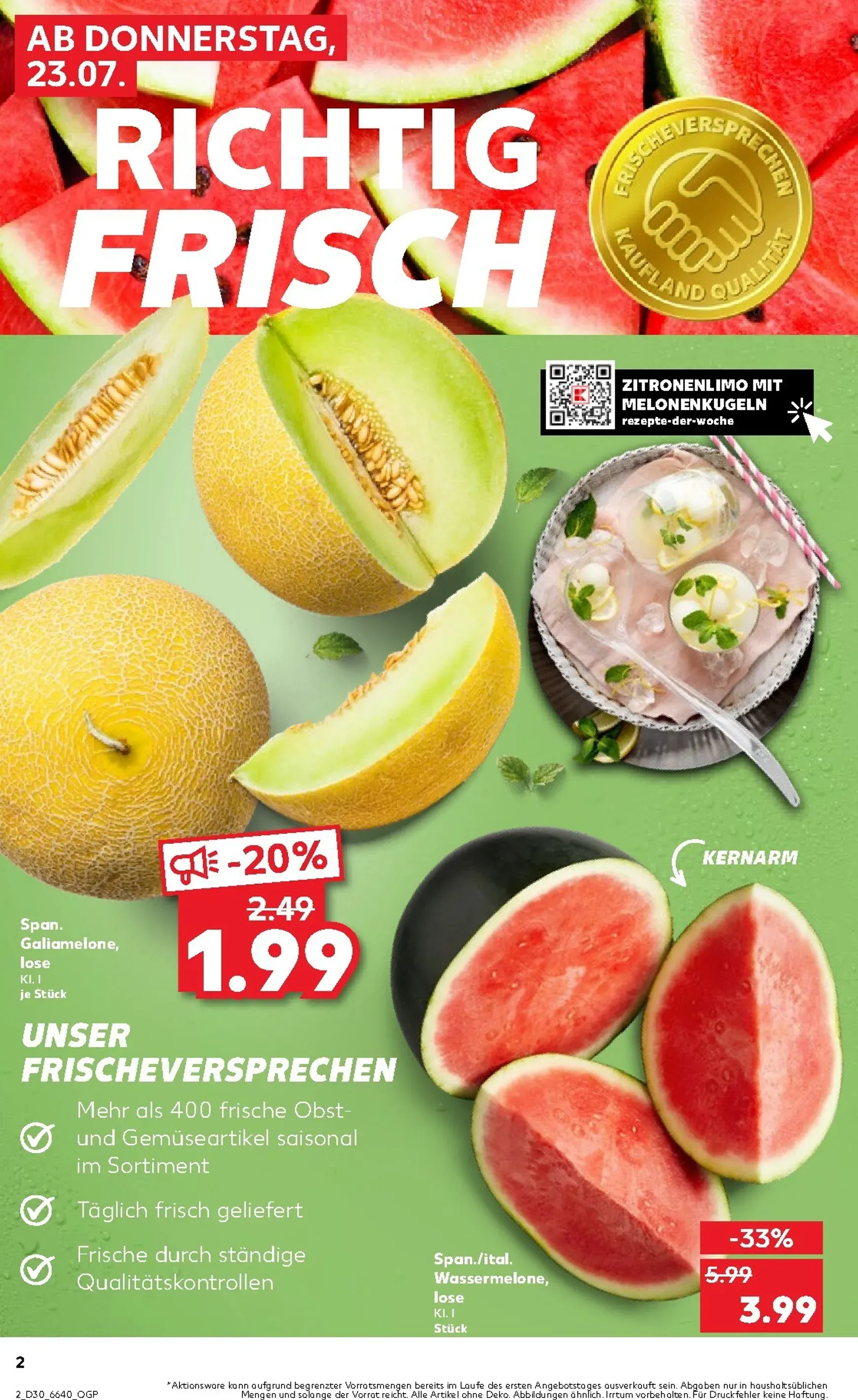 Kaufland Prospekt nächste Woche – von Donnerstag 23.07.2026 bis Mittwoch 29.07.2026 von 23. Juli bis 29. Juli 2026 - Prospekt seite 2