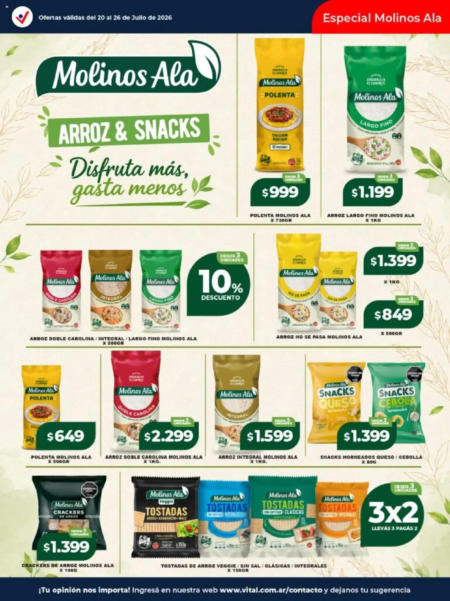 Ofertas de Vital - Ofertas || del 20/07/2026 - 26/07/2026 || Catálogo 20 de julio al 26 de julio 2026 - Página 16 del catálogo
