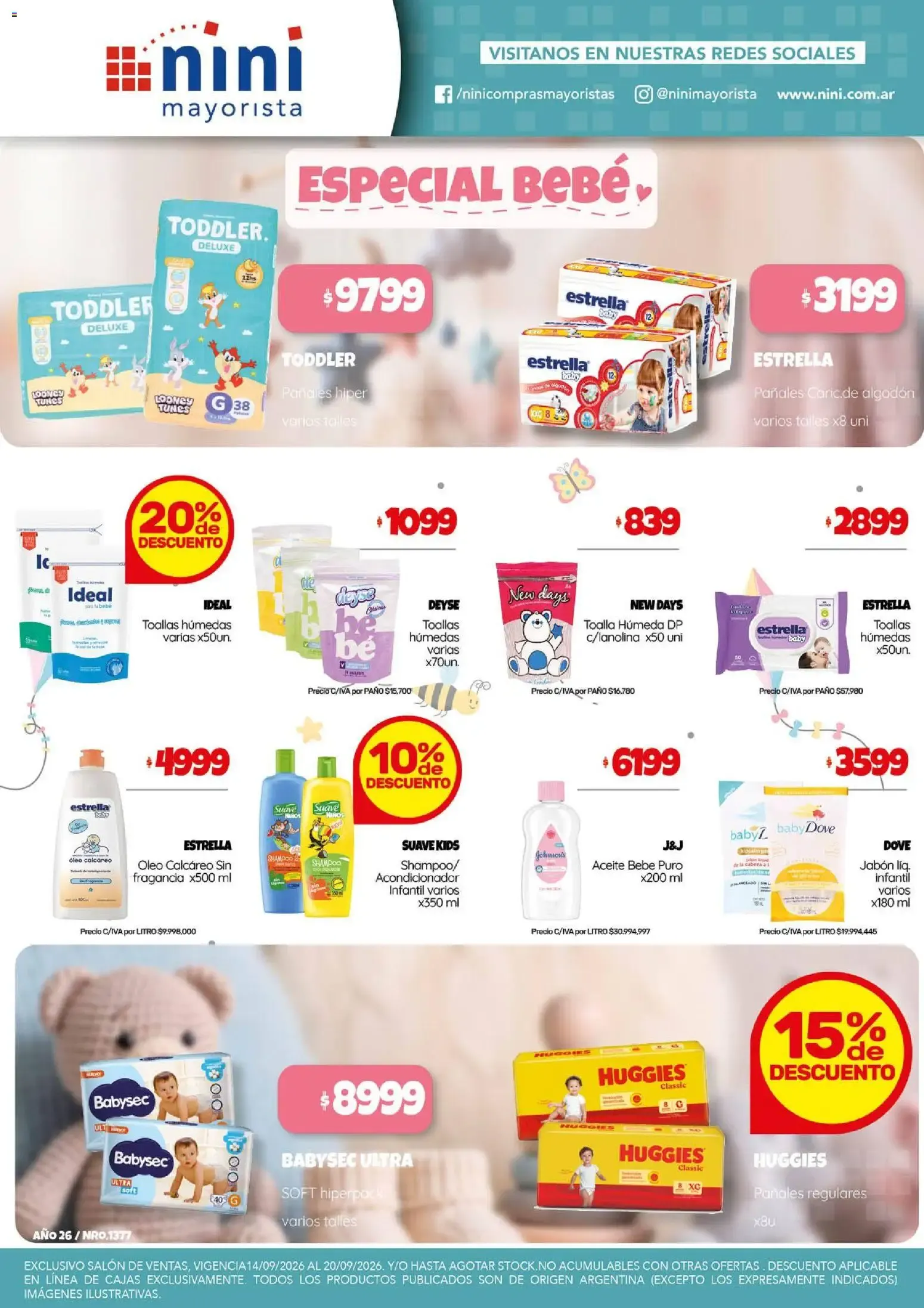 Ofertas de NINI Mayorista catálogo del 14/09/2026 - 20/09/2026 14 de septiembre al 20 de septiembre 2026 - Página 6 del catálogo