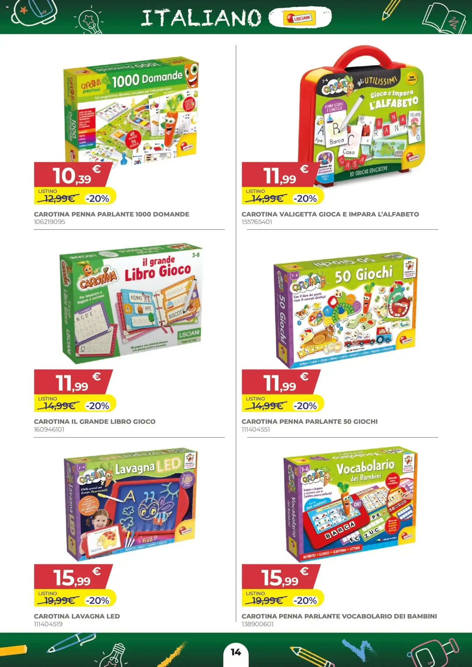 A SCUOLA di SCONTI - Toys Center da 27 agosto a 30 settembre di 2026 - Pagina del volantino 14